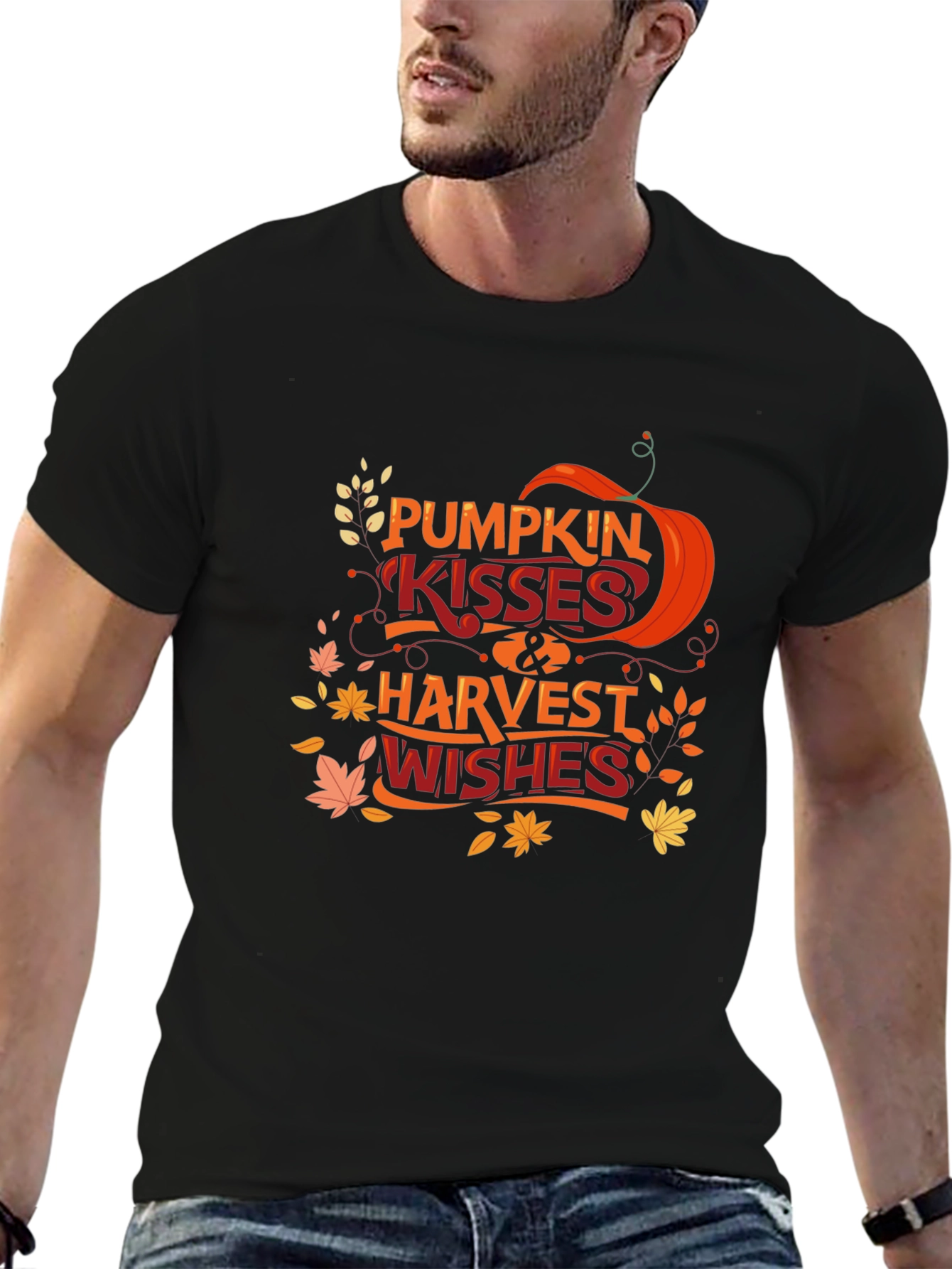 Pumpkin Kisses & Harvest Wishes T-Shirt
