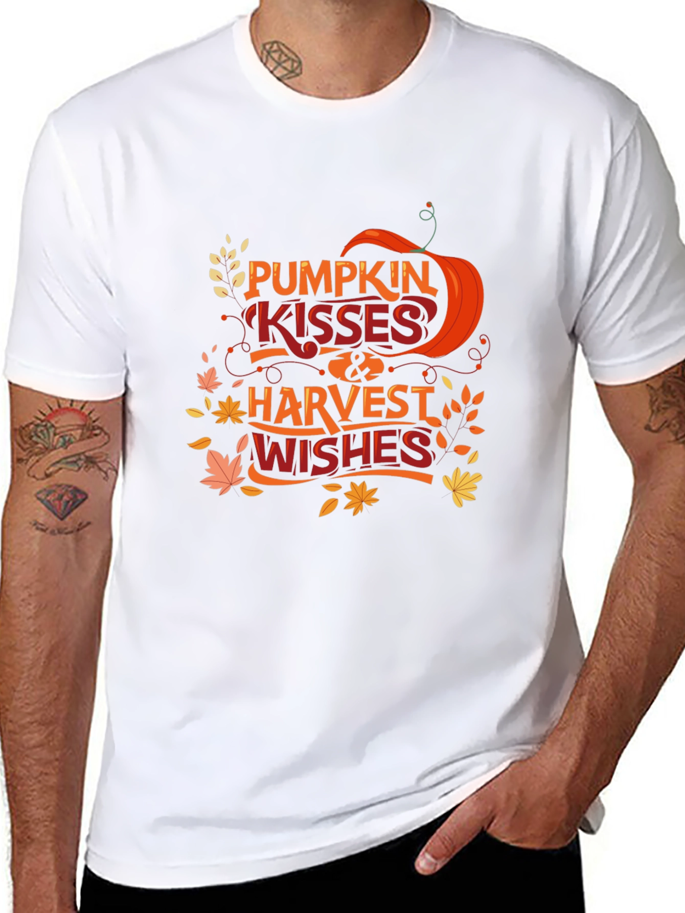 Pumpkin Kisses & Harvest Wishes T-Shirt