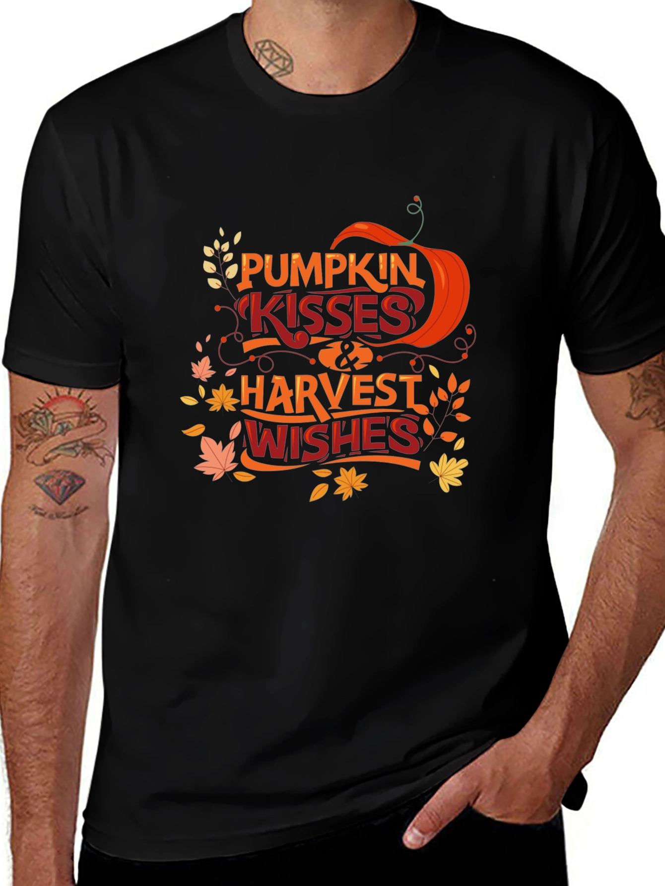 Pumpkin Kisses & Harvest Wishes T-Shirt