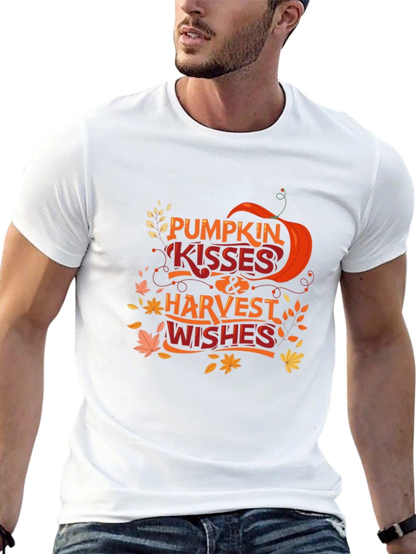 Pumpkin Kisses & Harvest Wishes T-Shirt