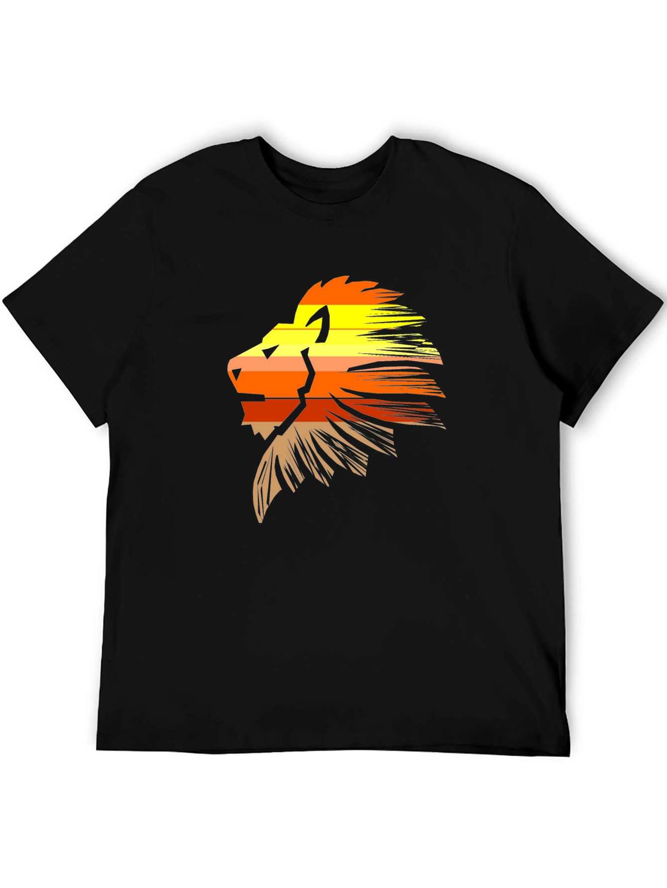Lion Graphic Tee - Stylish Black T-Shirt