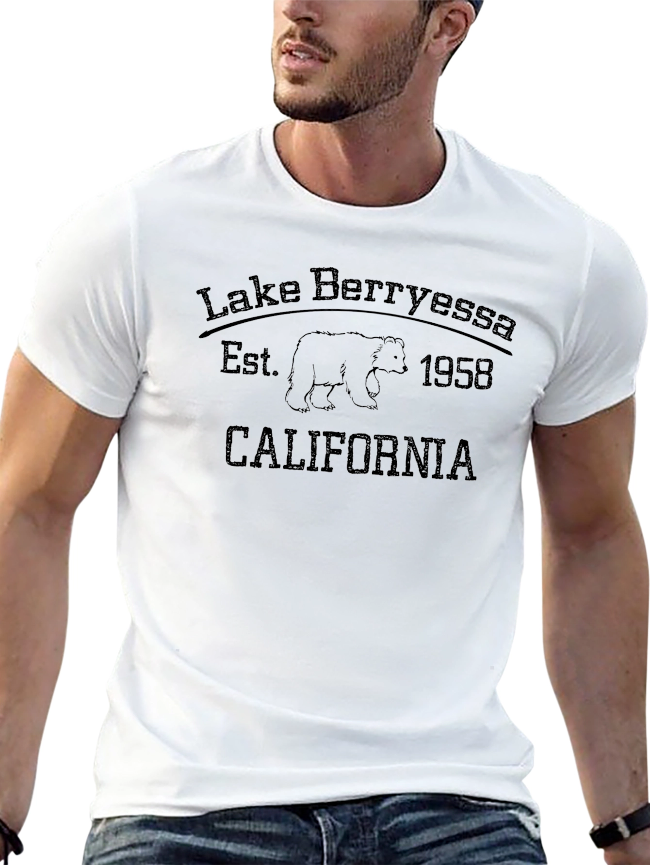 Lake Berryessa Bear T-Shirt - California Graphic Tee