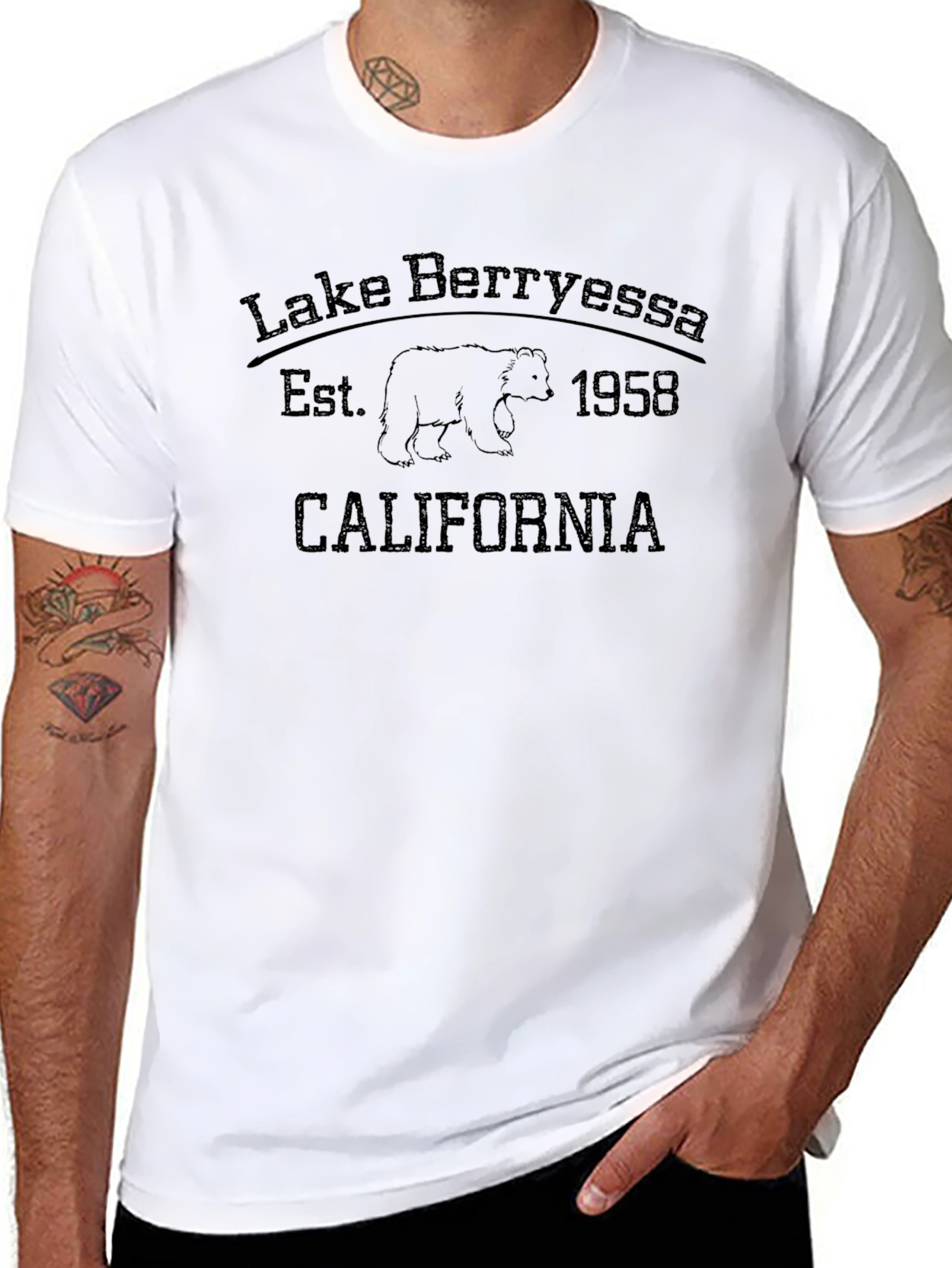 Lake Berryessa Bear T-Shirt - California Graphic Tee