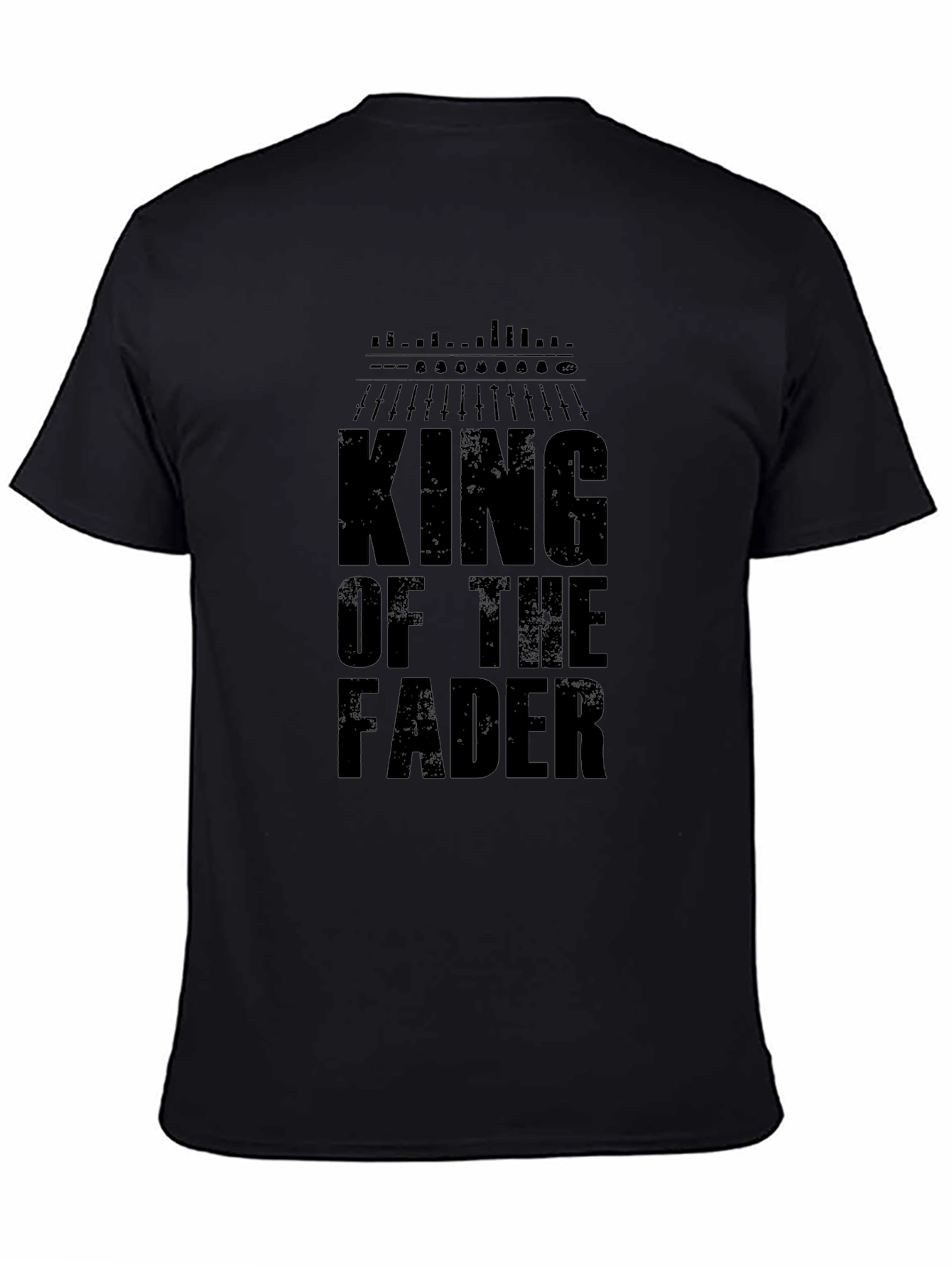 King of The Fader Black Graphic T-Shirt