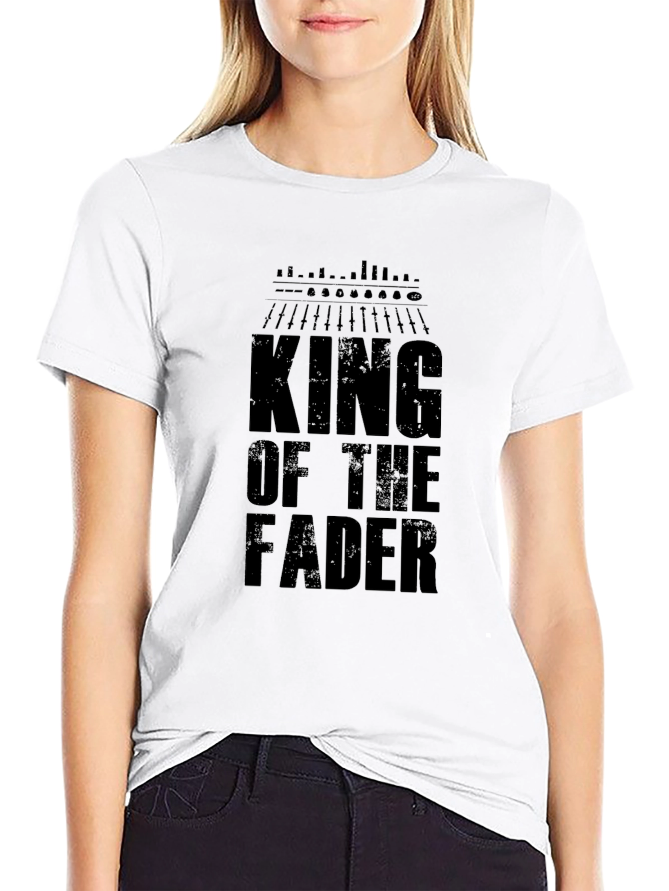 King of The Fader Black Graphic T-Shirt