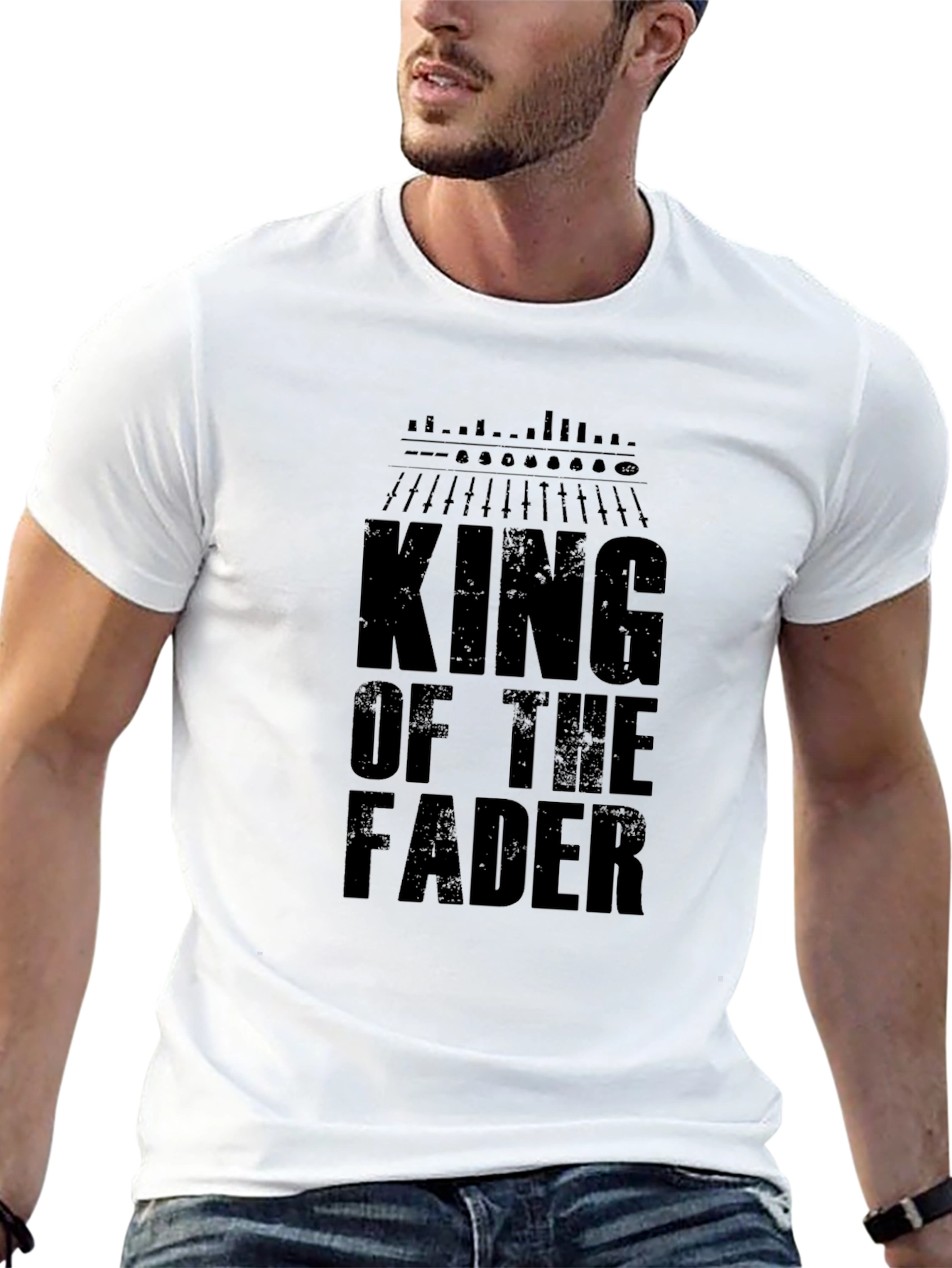 King of The Fader Black Graphic T-Shirt