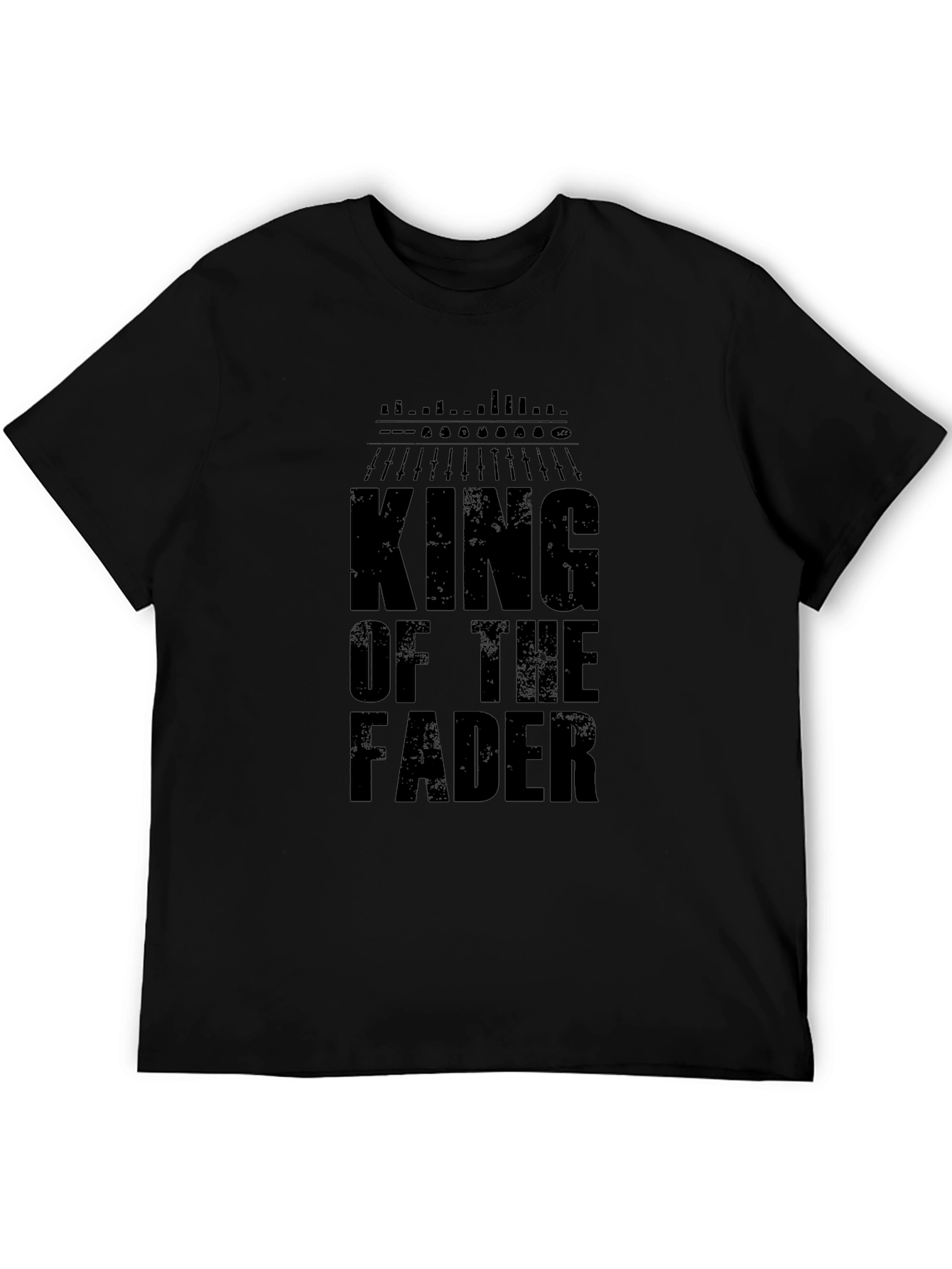 King of The Fader Black Graphic T-Shirt