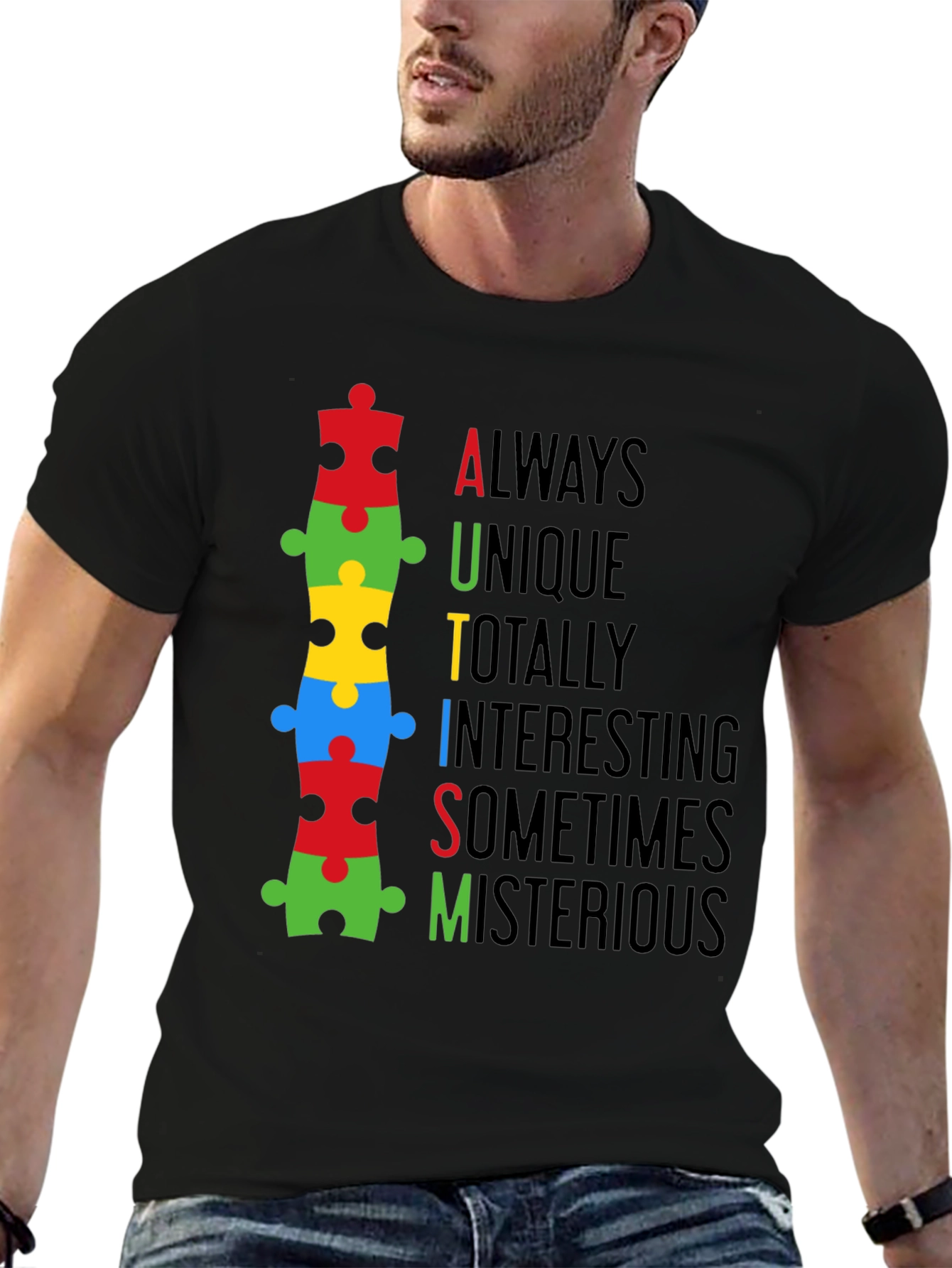 Autism Awareness Puzzle Piece T-Shirt - Always Unique