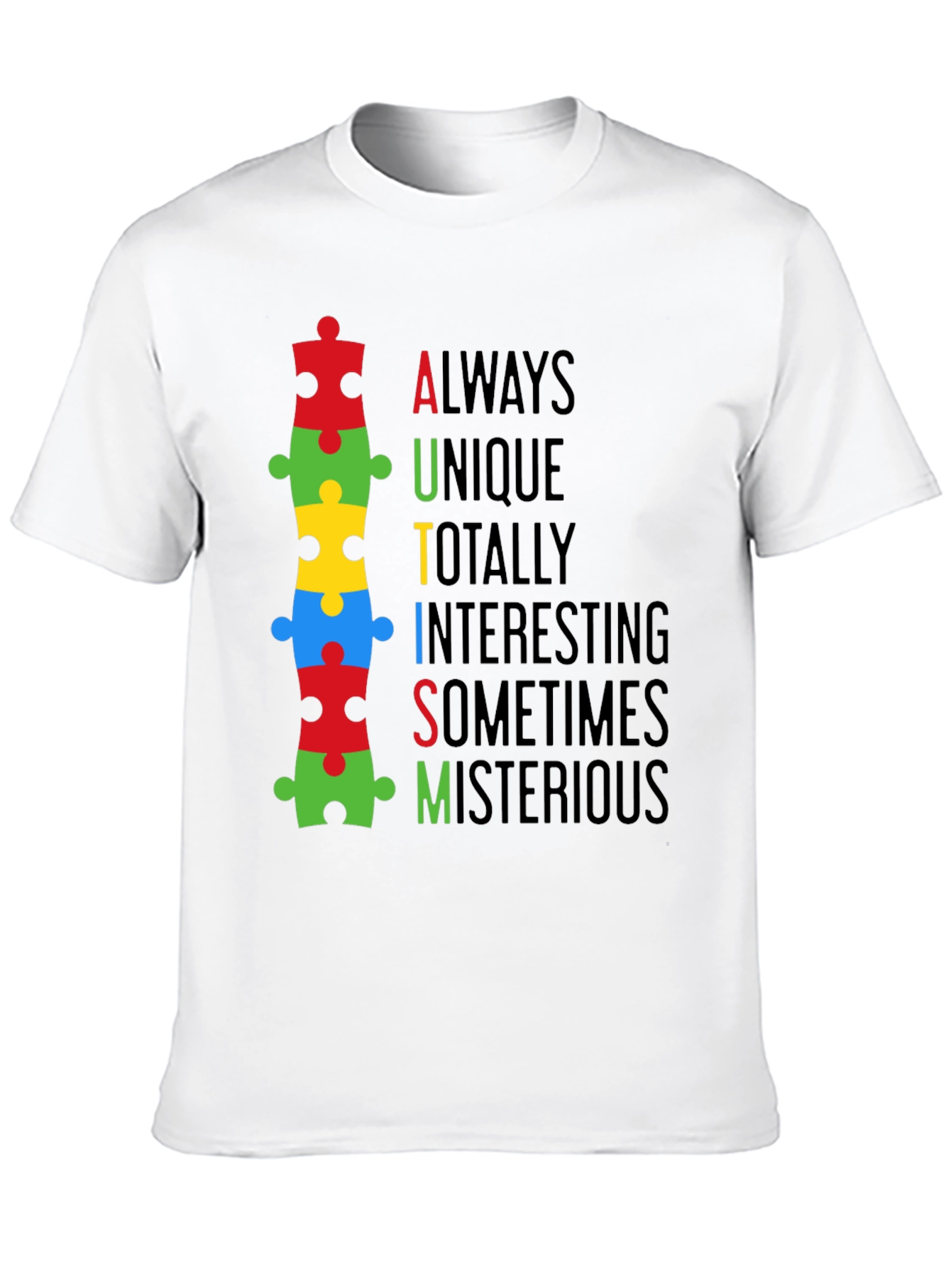 Autism Awareness Puzzle Piece T-Shirt - Always Unique