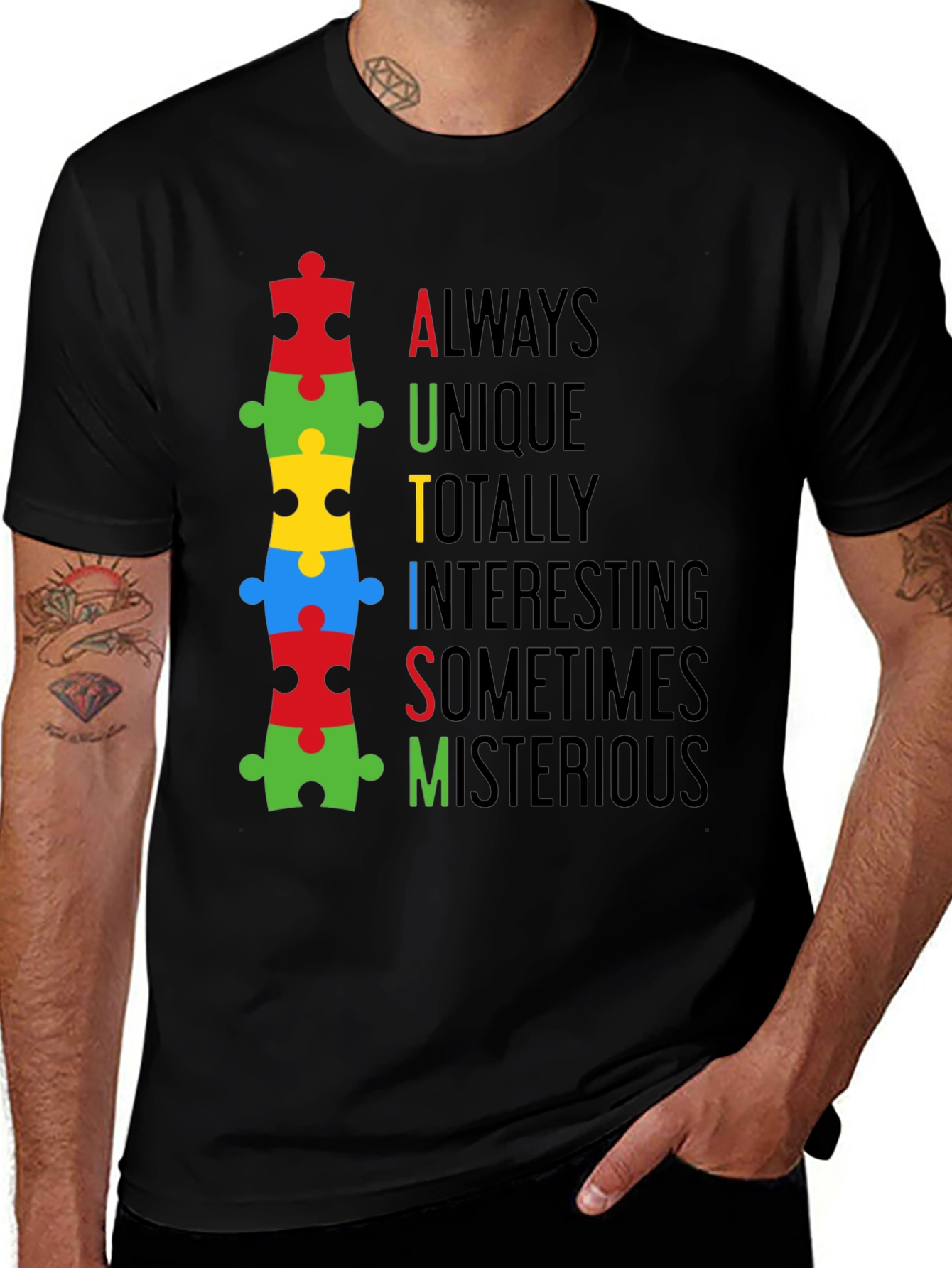 Autism Awareness Puzzle Piece T-Shirt - Always Unique