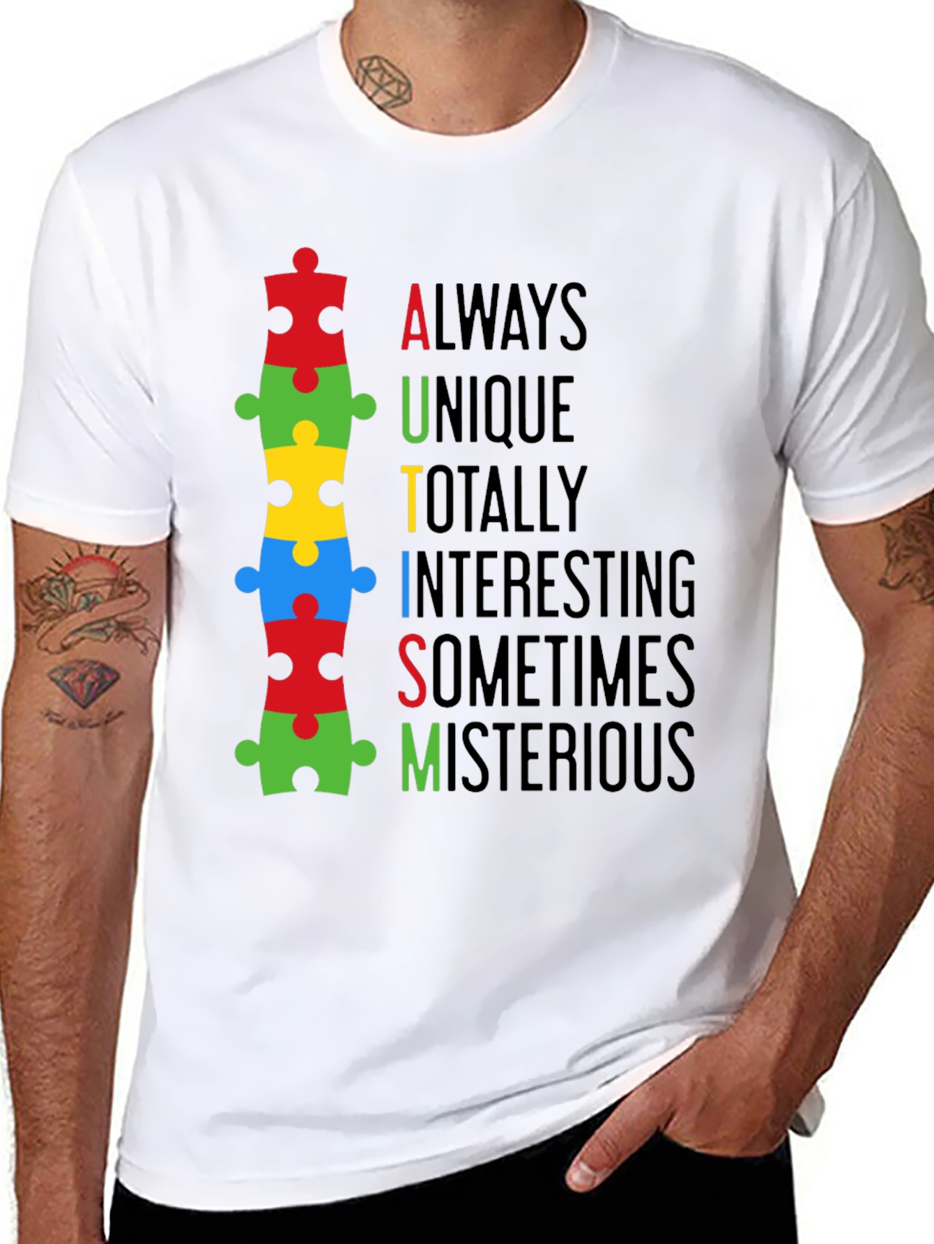 Autism Awareness Puzzle Piece T-Shirt - Always Unique