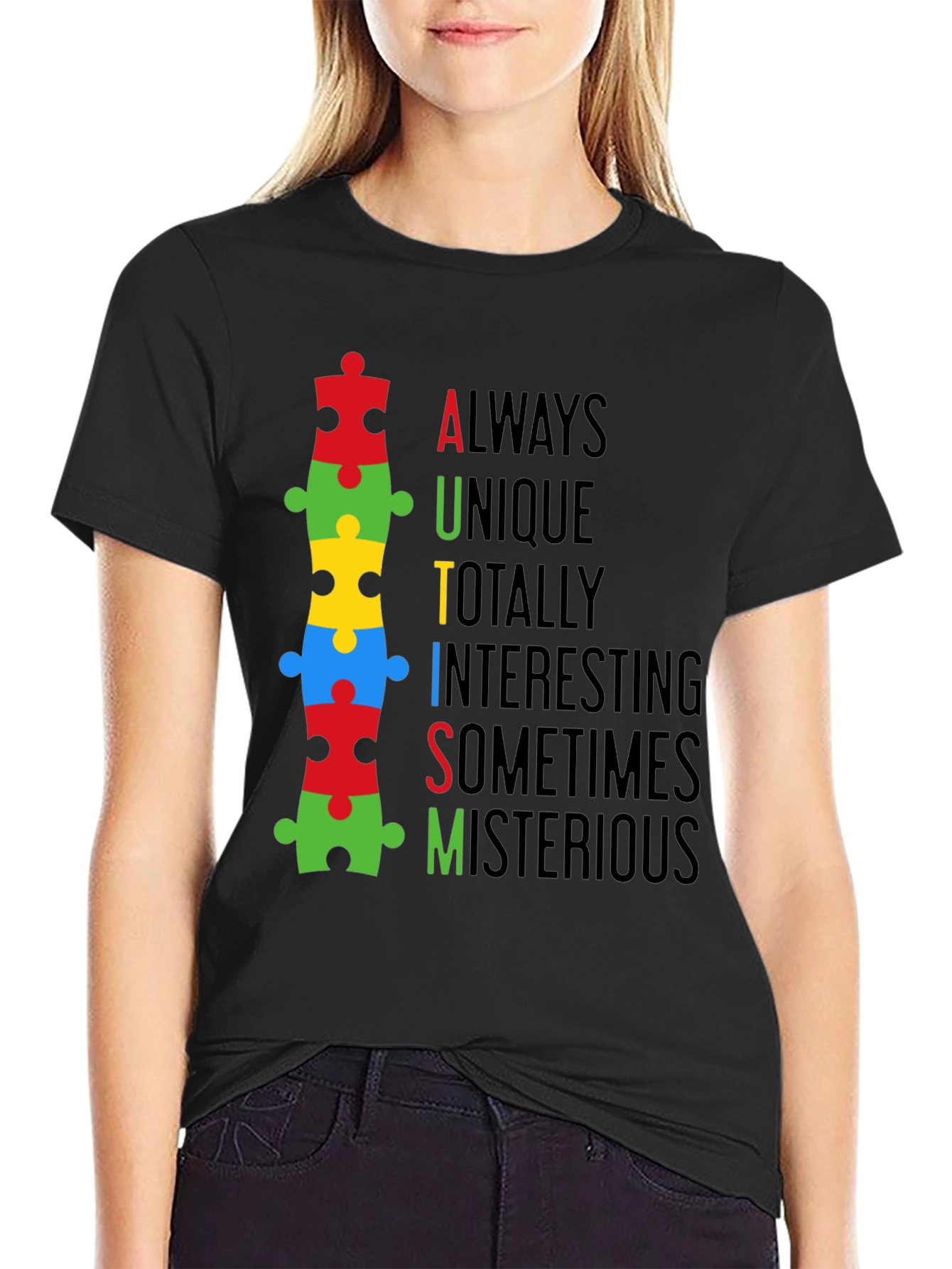Autism Awareness Puzzle Piece T-Shirt - Always Unique