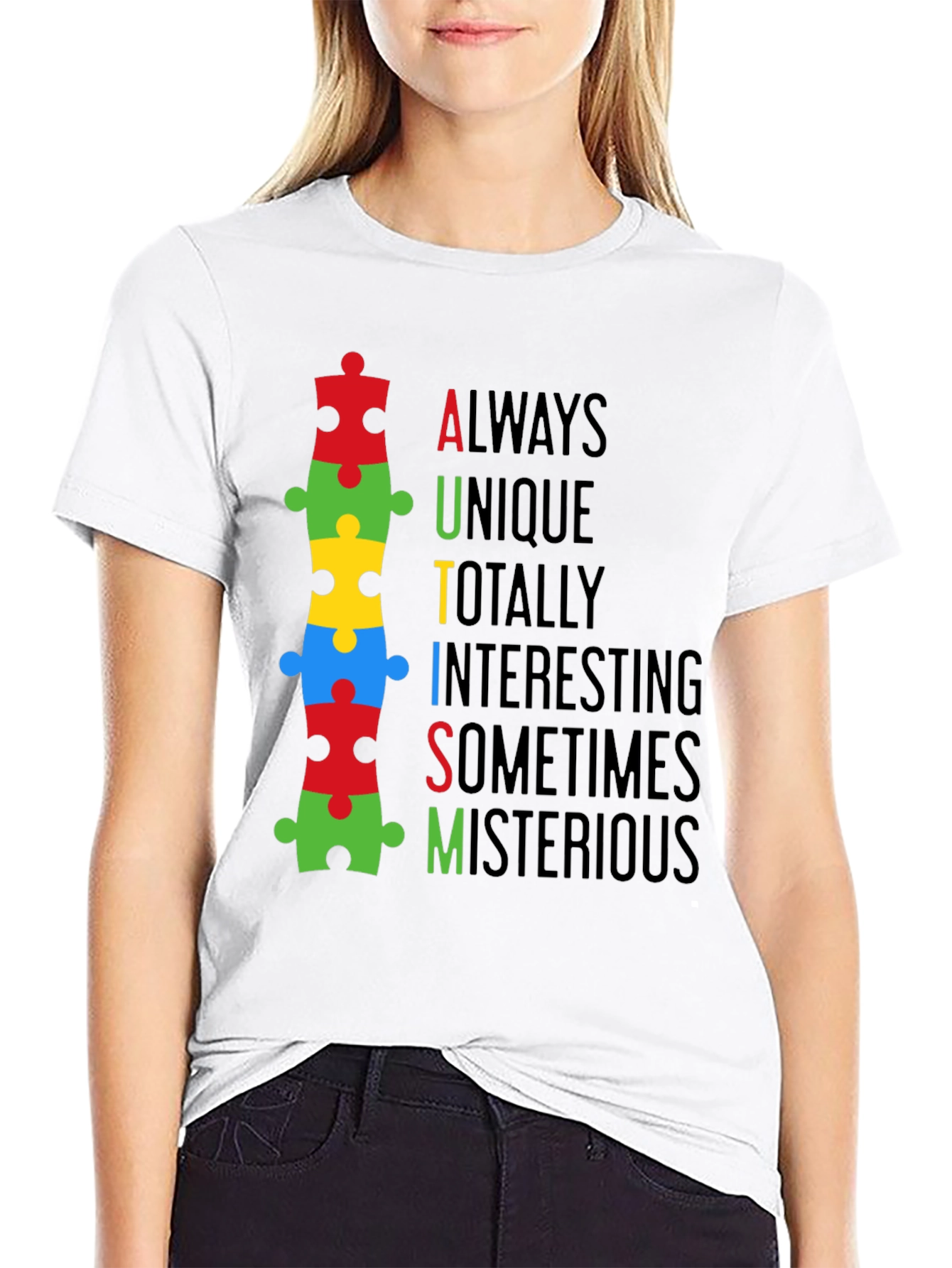 Autism Awareness Puzzle Piece T-Shirt - Always Unique