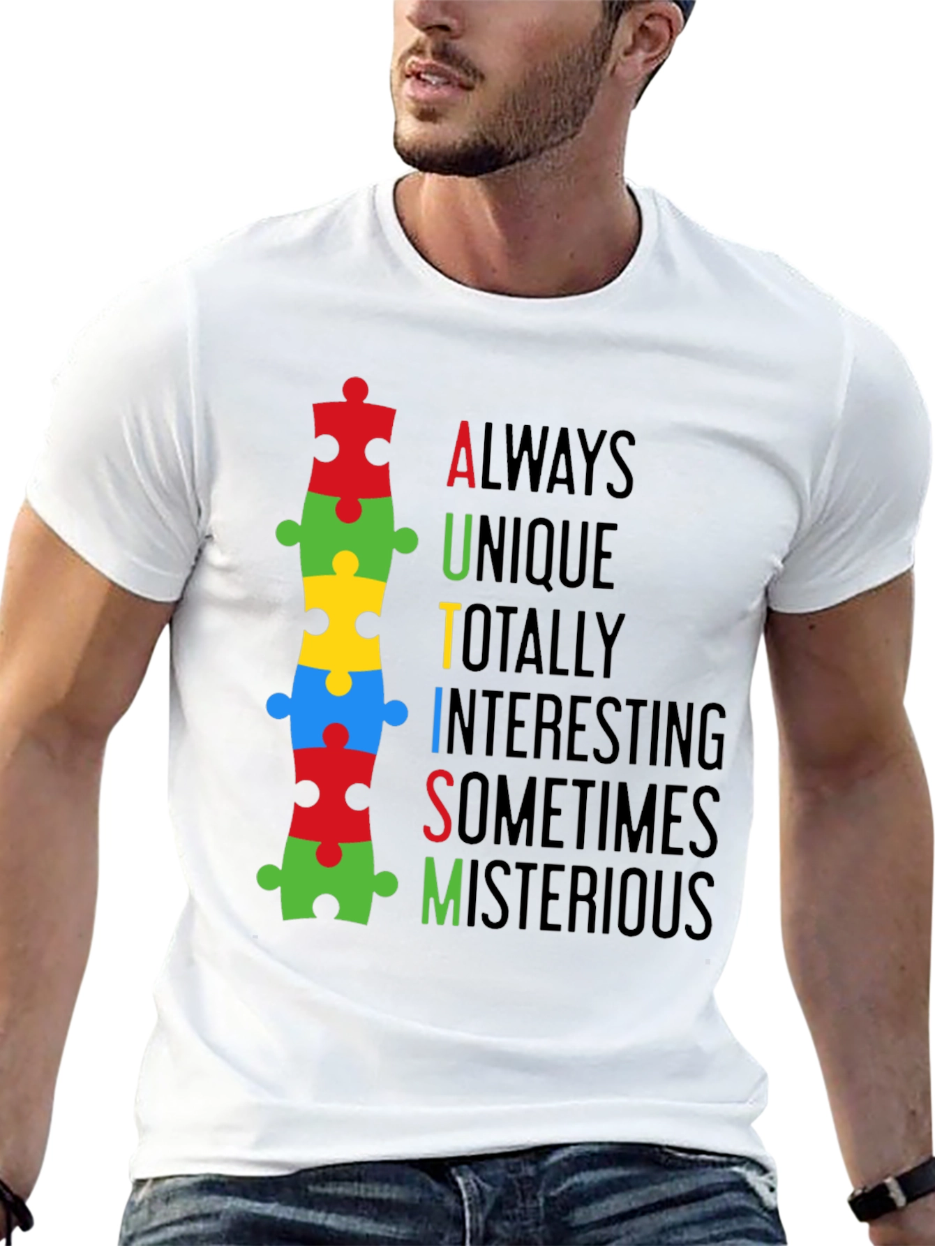 Autism Awareness Puzzle Piece T-Shirt - Always Unique