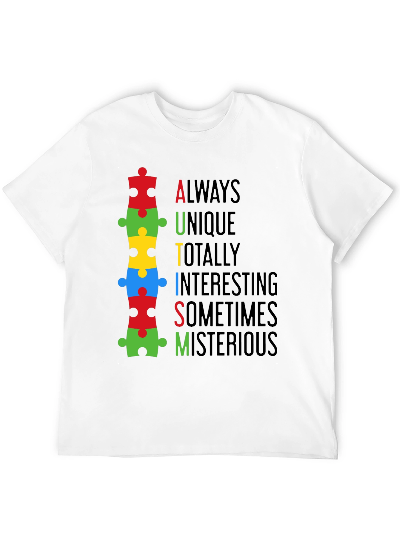 Autism Awareness Puzzle Piece T-Shirt - Always Unique