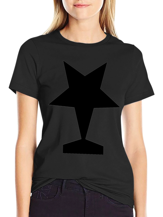 Statement Star Graphic Tee - Bold & Stylish Black T-Shirt