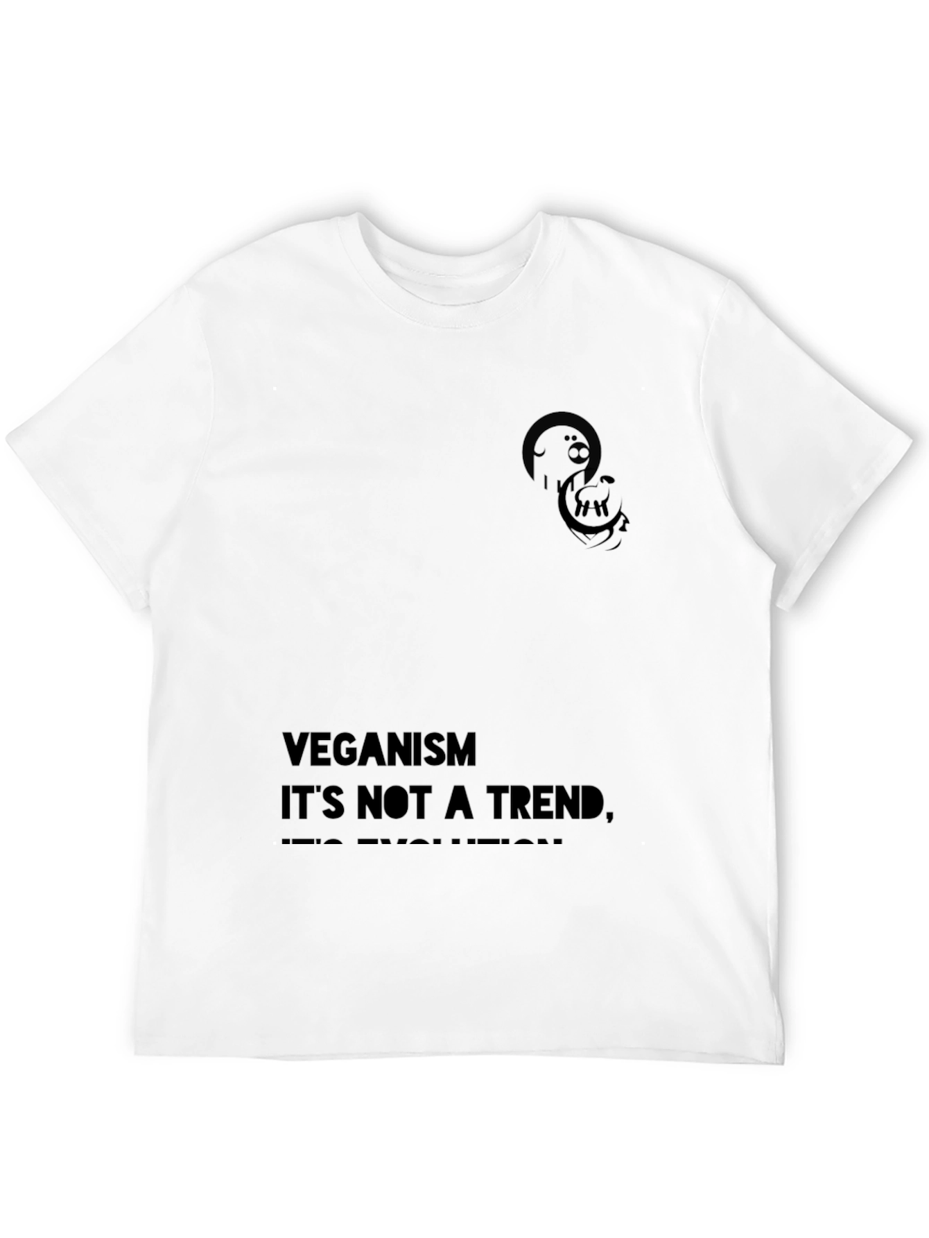 Veganism Evolution Graphic Tee - Black
