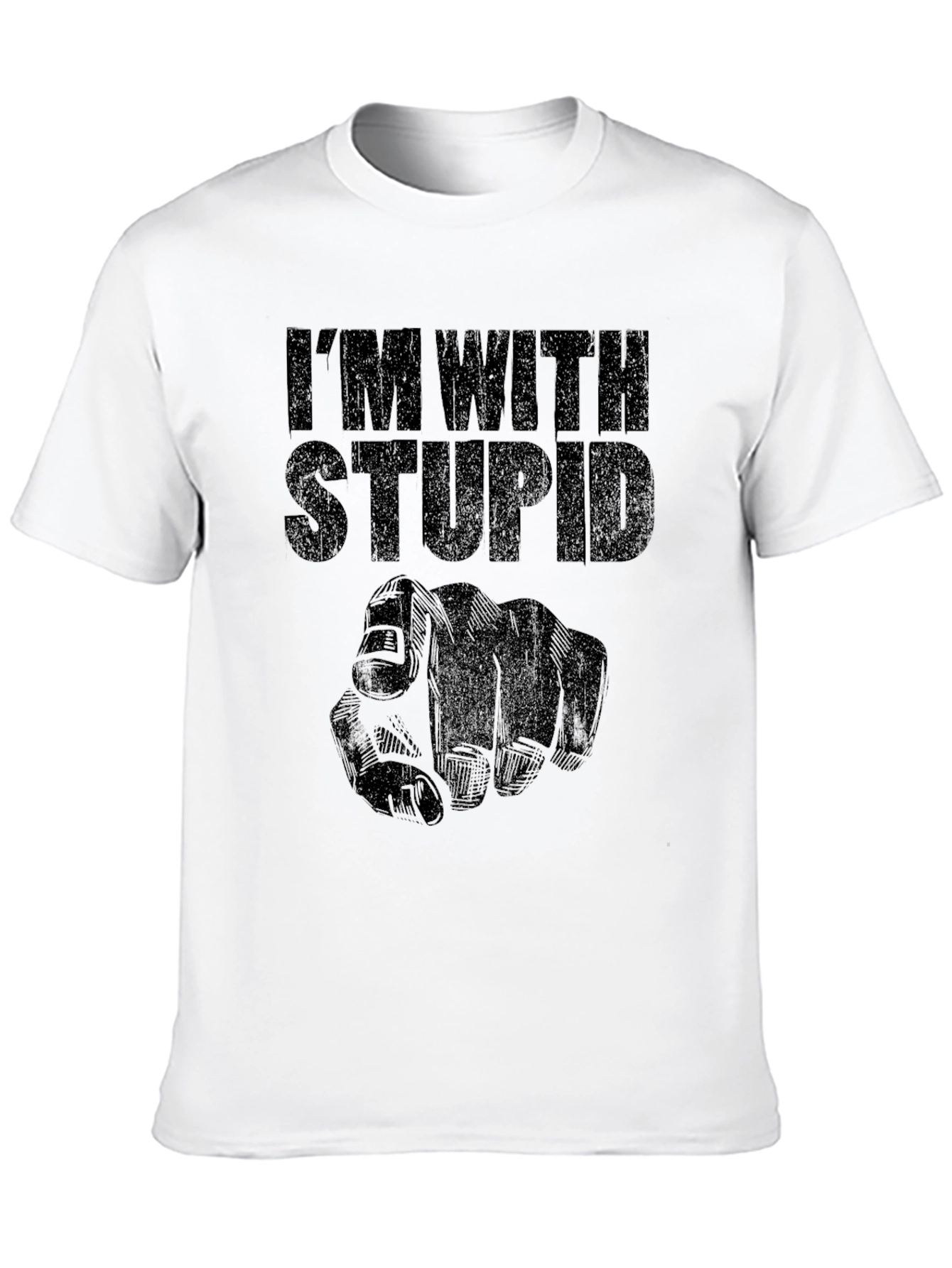 Im With Stupid T-Shirt Novelty Graphic Tee