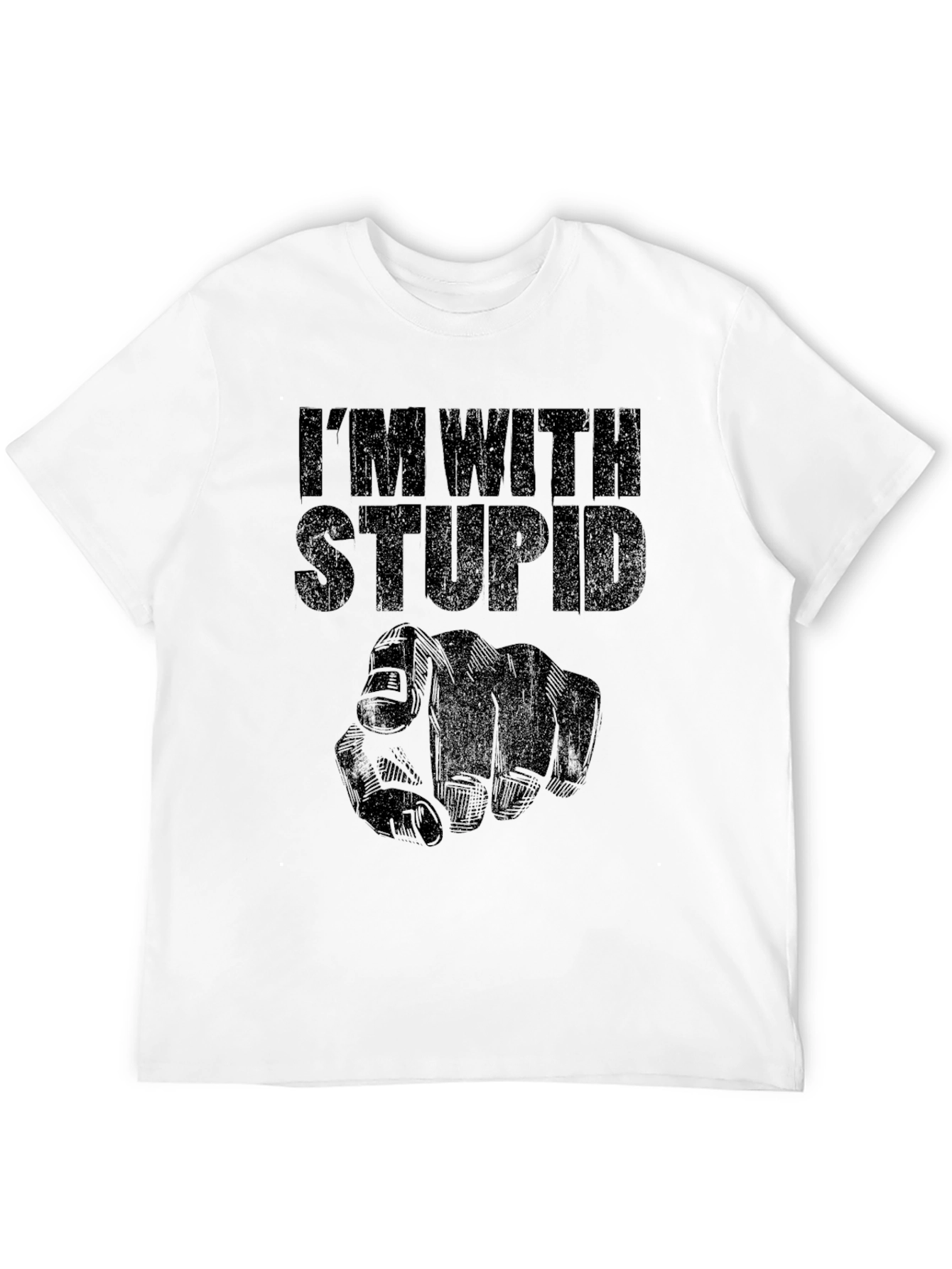 Im With Stupid T-Shirt Novelty Graphic Tee