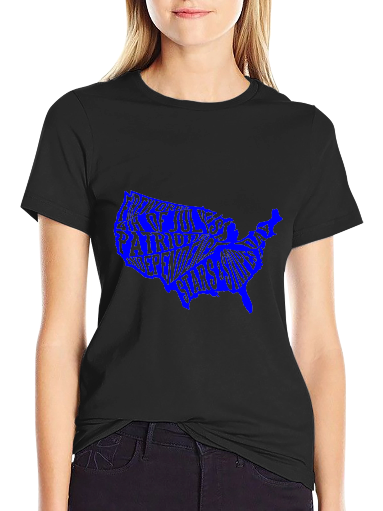 Patriotic USA Map T-Shirt