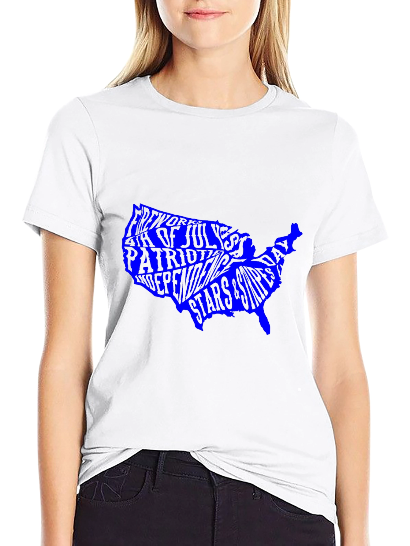 Patriotic USA Map T-Shirt