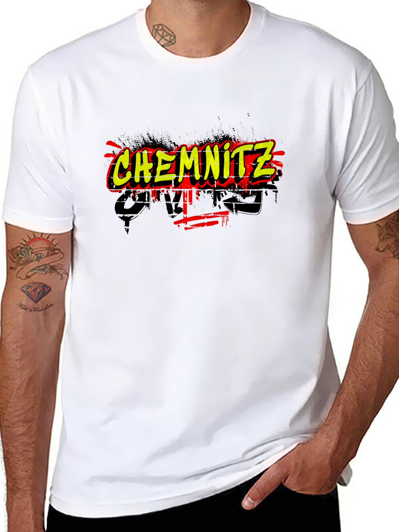 Chemnitz Graffiti T-Shirt - Bold Streetwear Style