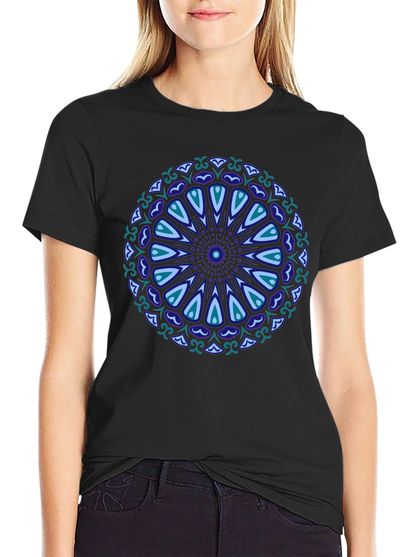 Mandala Graphic Black T-Shirt