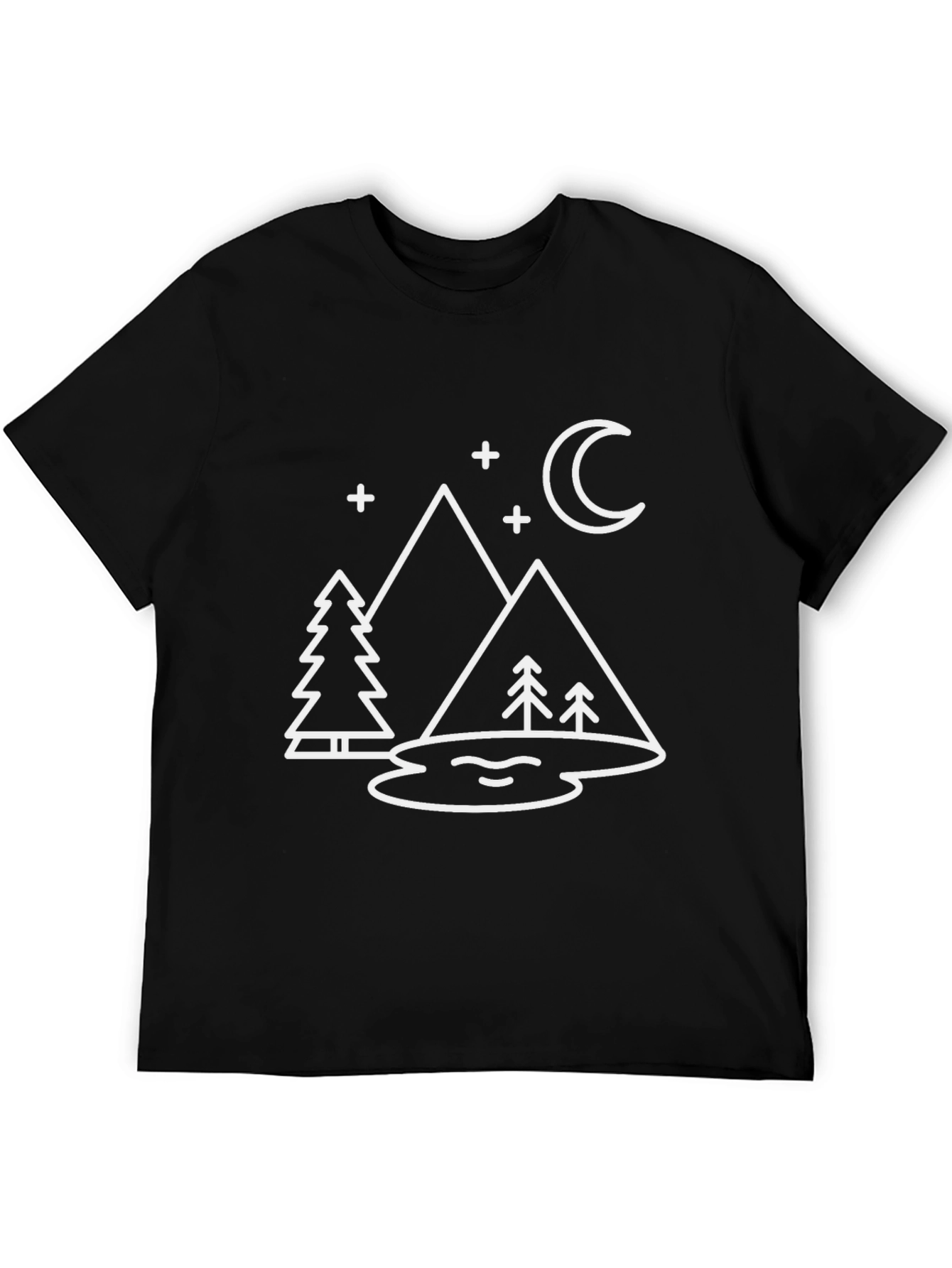Mountainscape Graphic Tee - Minimalist Design