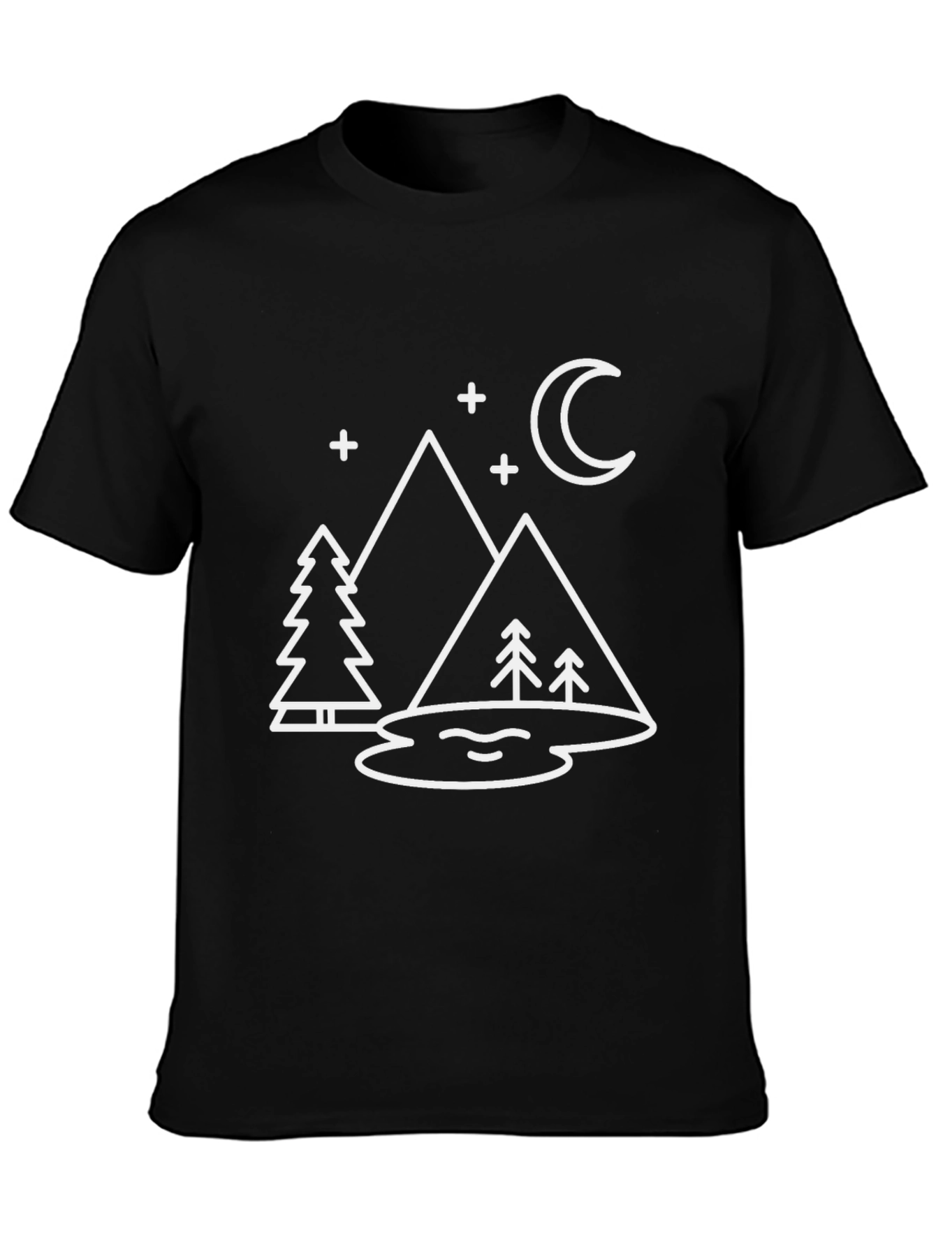 Mountainscape Graphic Tee - Minimalist Design