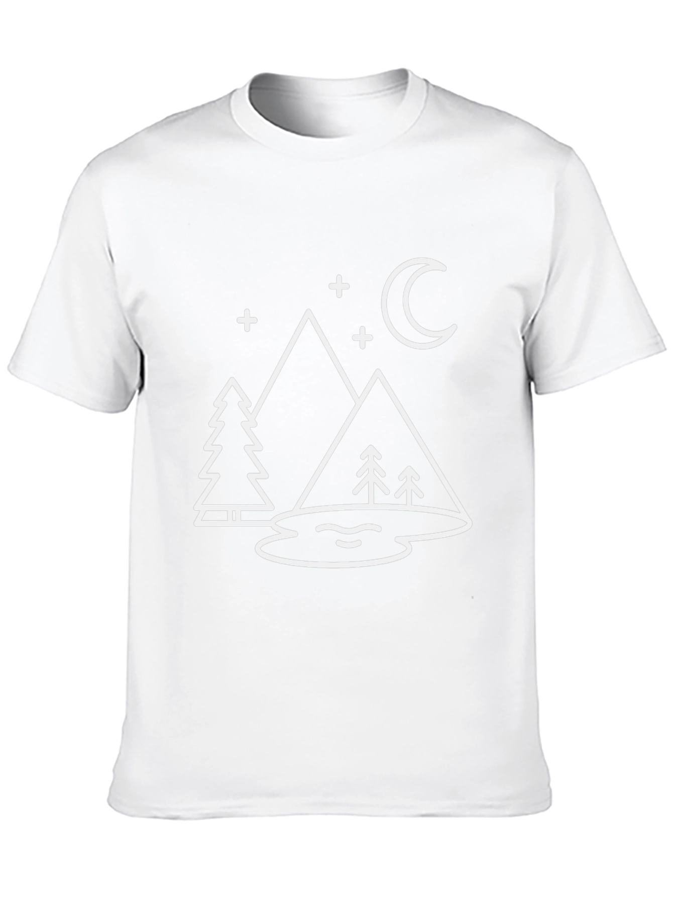 Mountainscape Graphic Tee - Minimalist Design