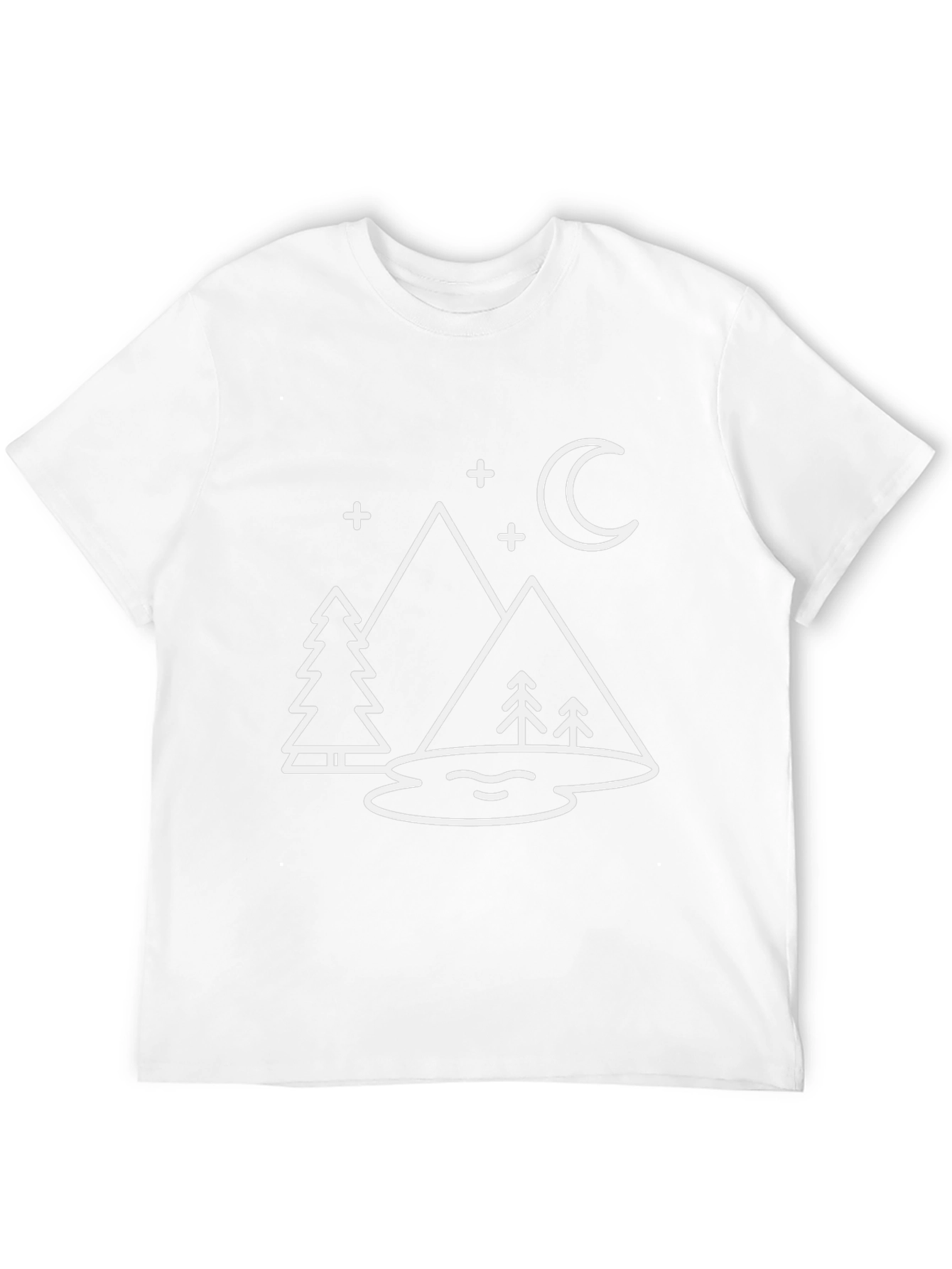 Mountainscape Graphic Tee - Minimalist Design