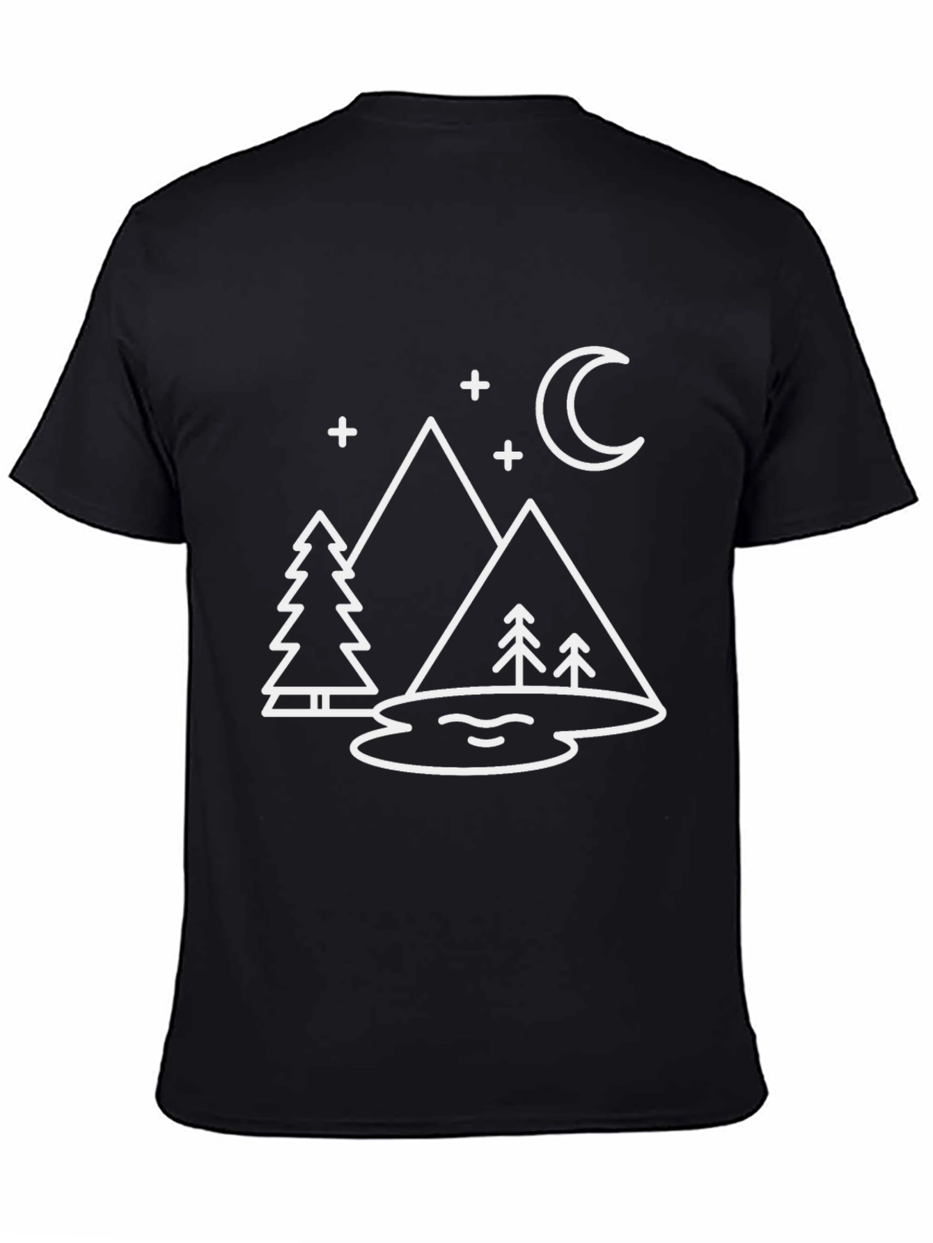 Mountainscape Graphic Tee - Minimalist Design