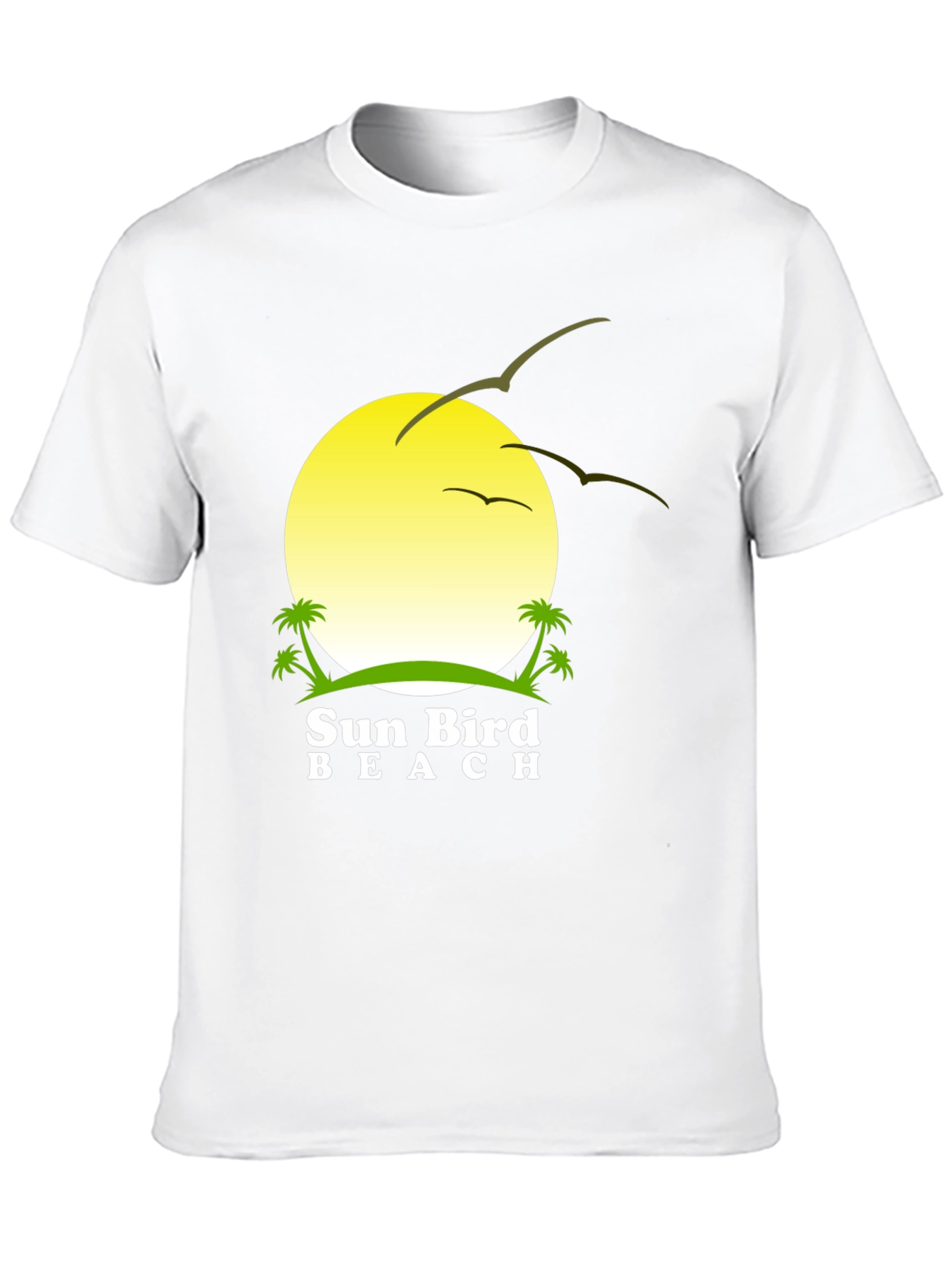 Sun Bird Beach Black T-Shirt