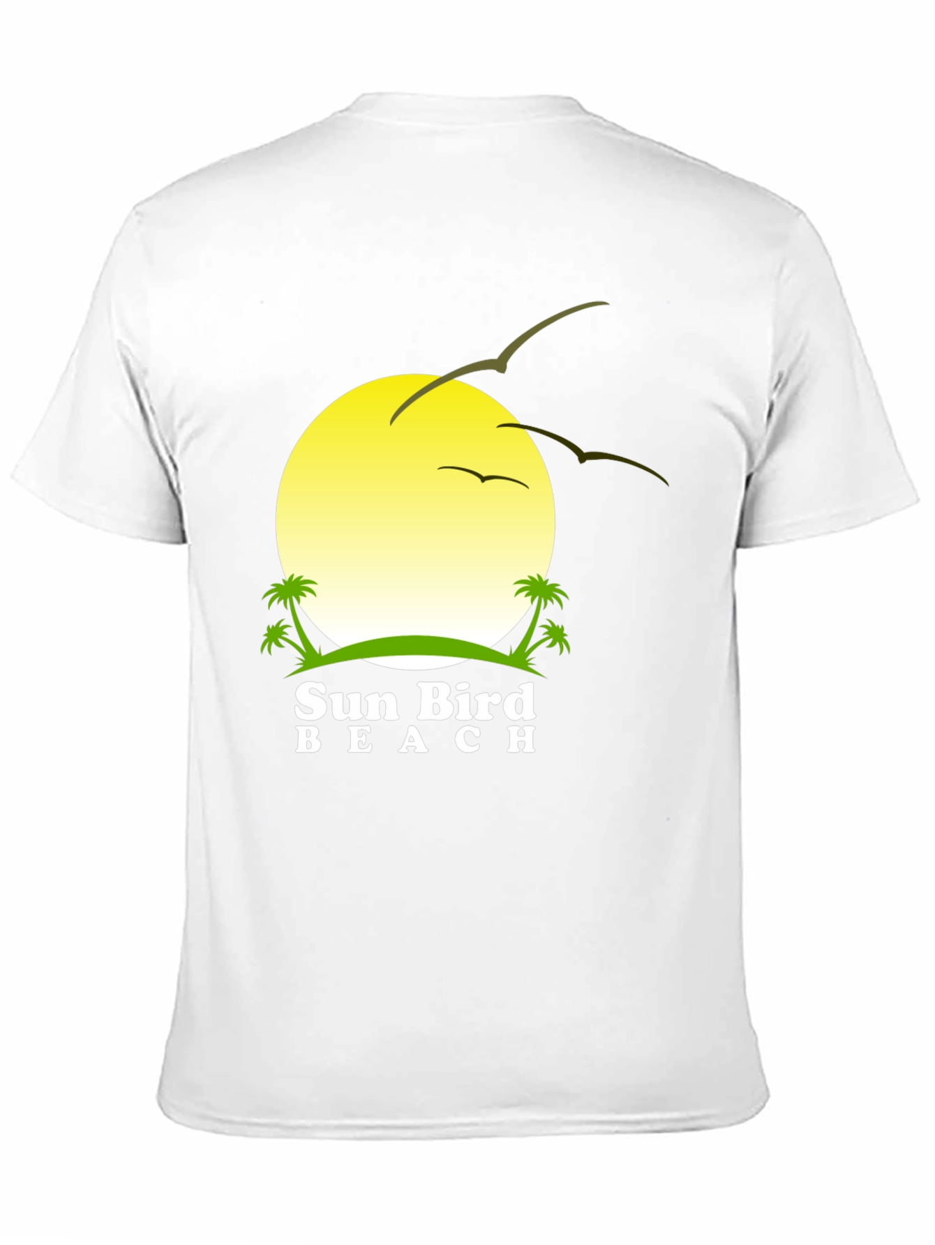 Sun Bird Beach Black T-Shirt