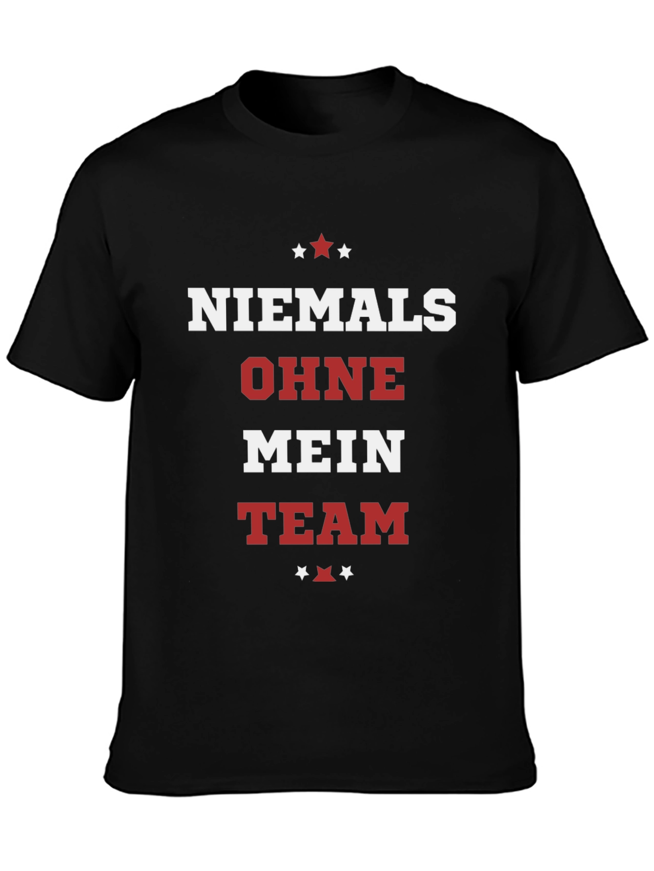 Niemals Ohne Mein Team Black Graphic Tee