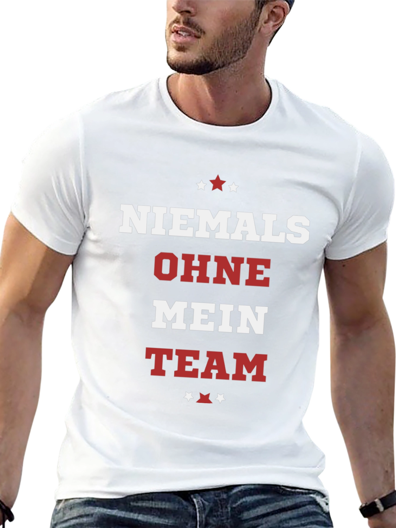 Niemals Ohne Mein Team Black Graphic Tee