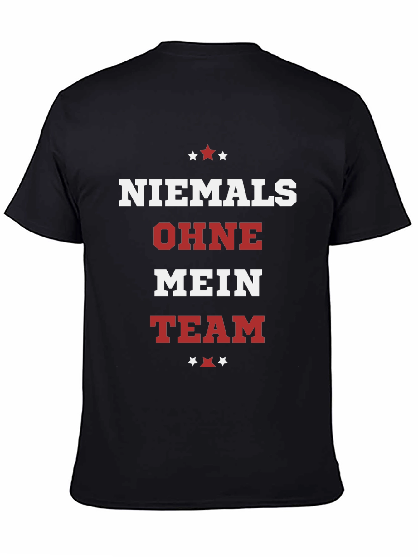 Niemals Ohne Mein Team Black Graphic Tee