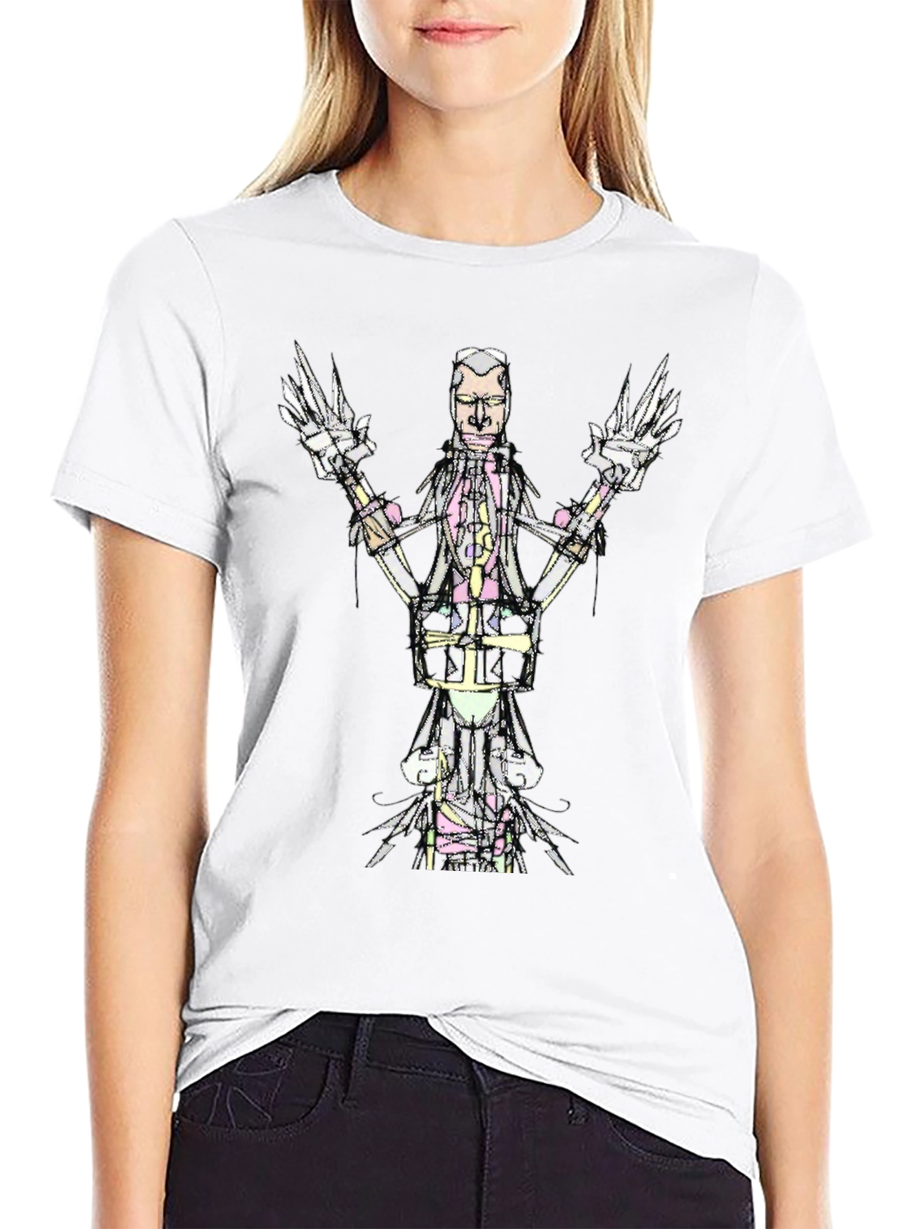 Abstract Graphic Print Tee - Modern Art T-Shirt
