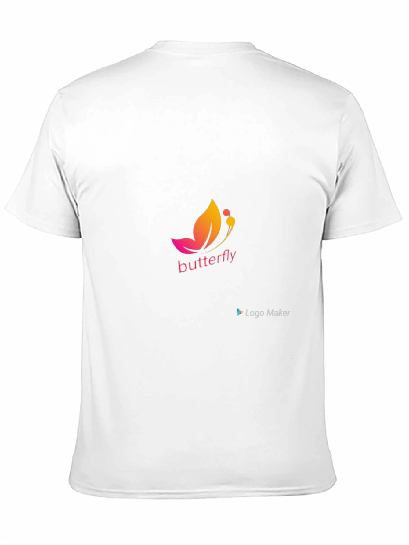 Butterfly Logo Black T-Shirt - Stylish & Comfortable