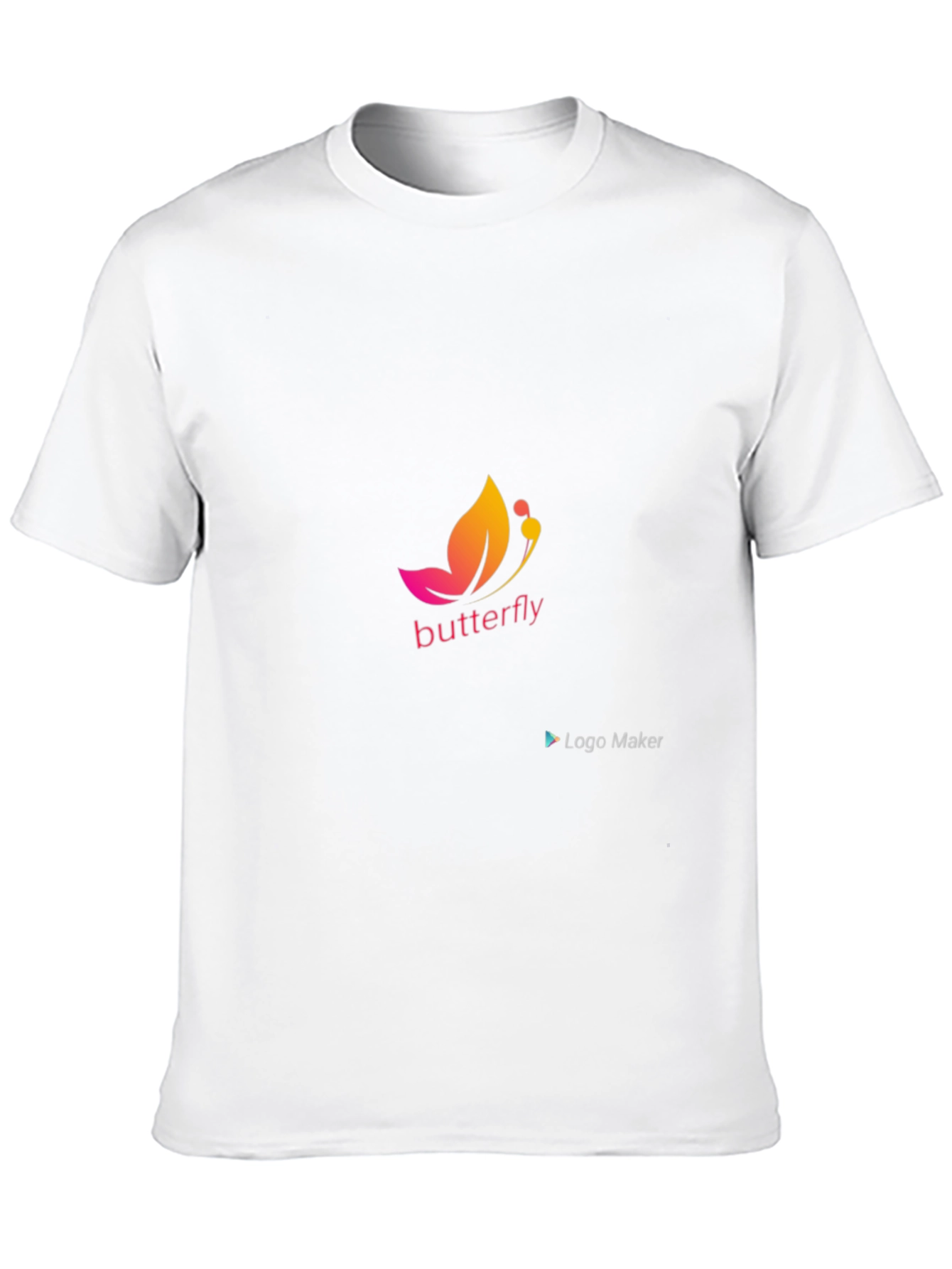 Butterfly Logo Black T-Shirt - Stylish & Comfortable