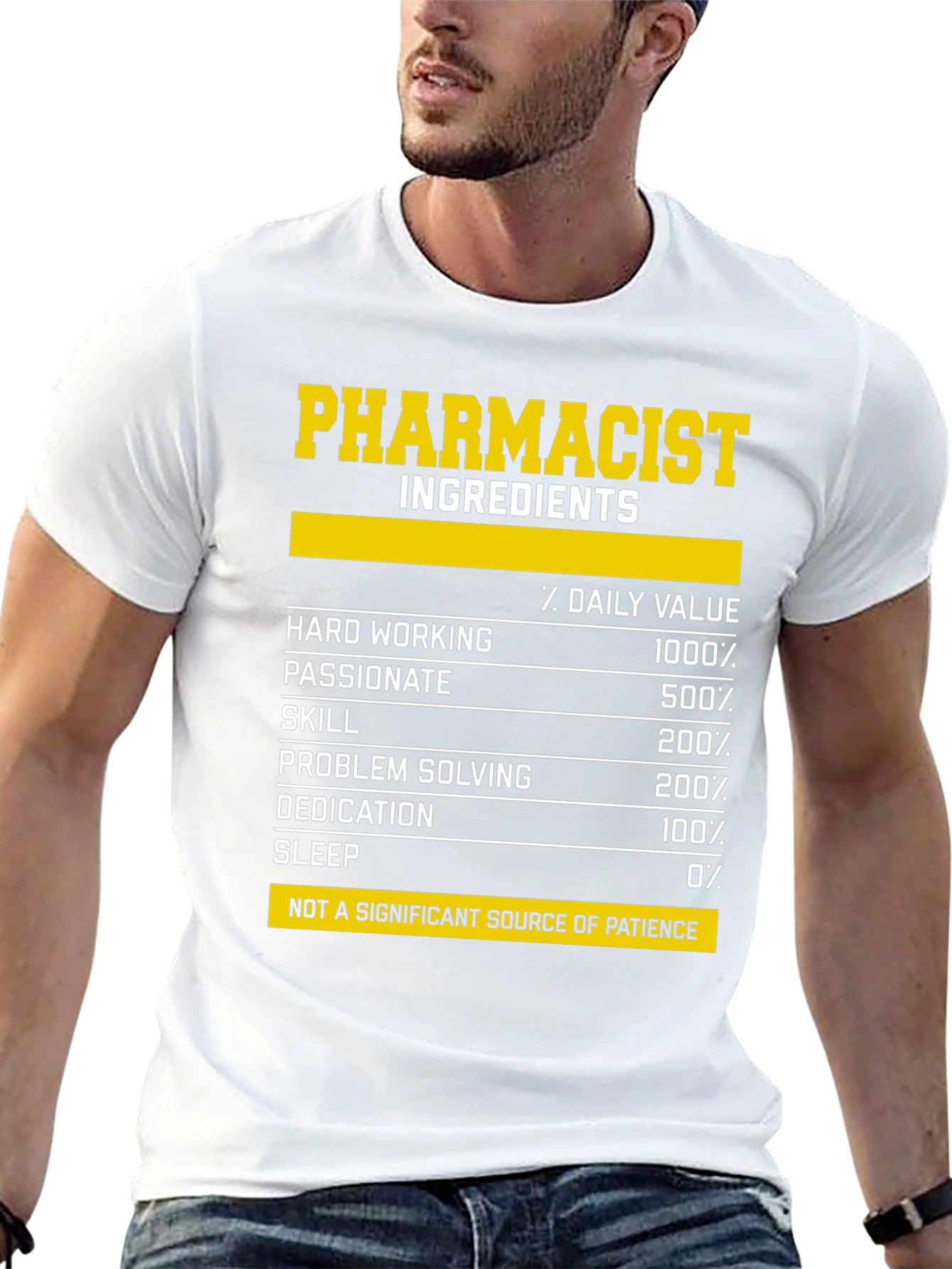 Pharmacist Ingredients T-Shirt: Funny Pharmacy Gift