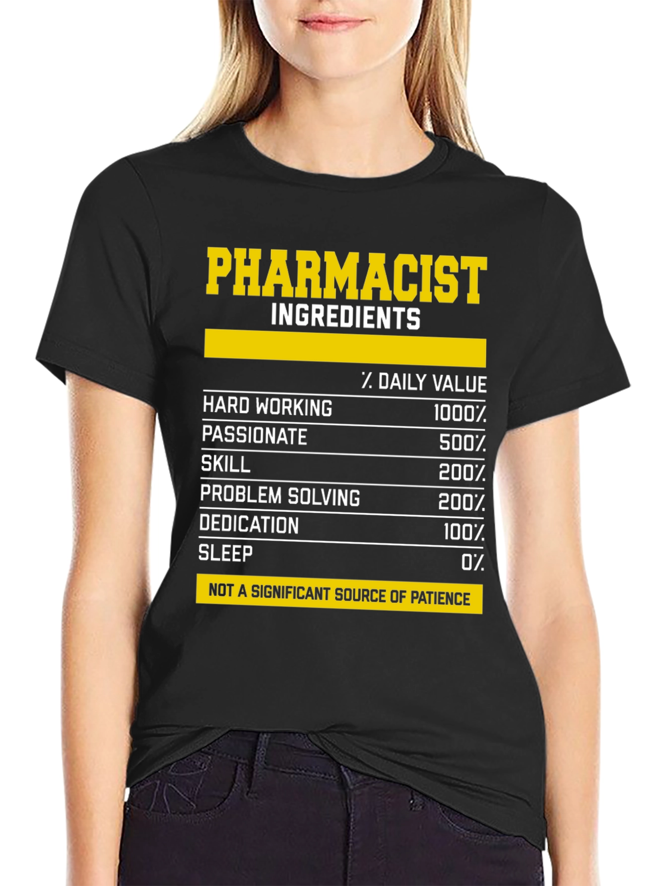 Pharmacist Ingredients T-Shirt: Funny Pharmacy Gift