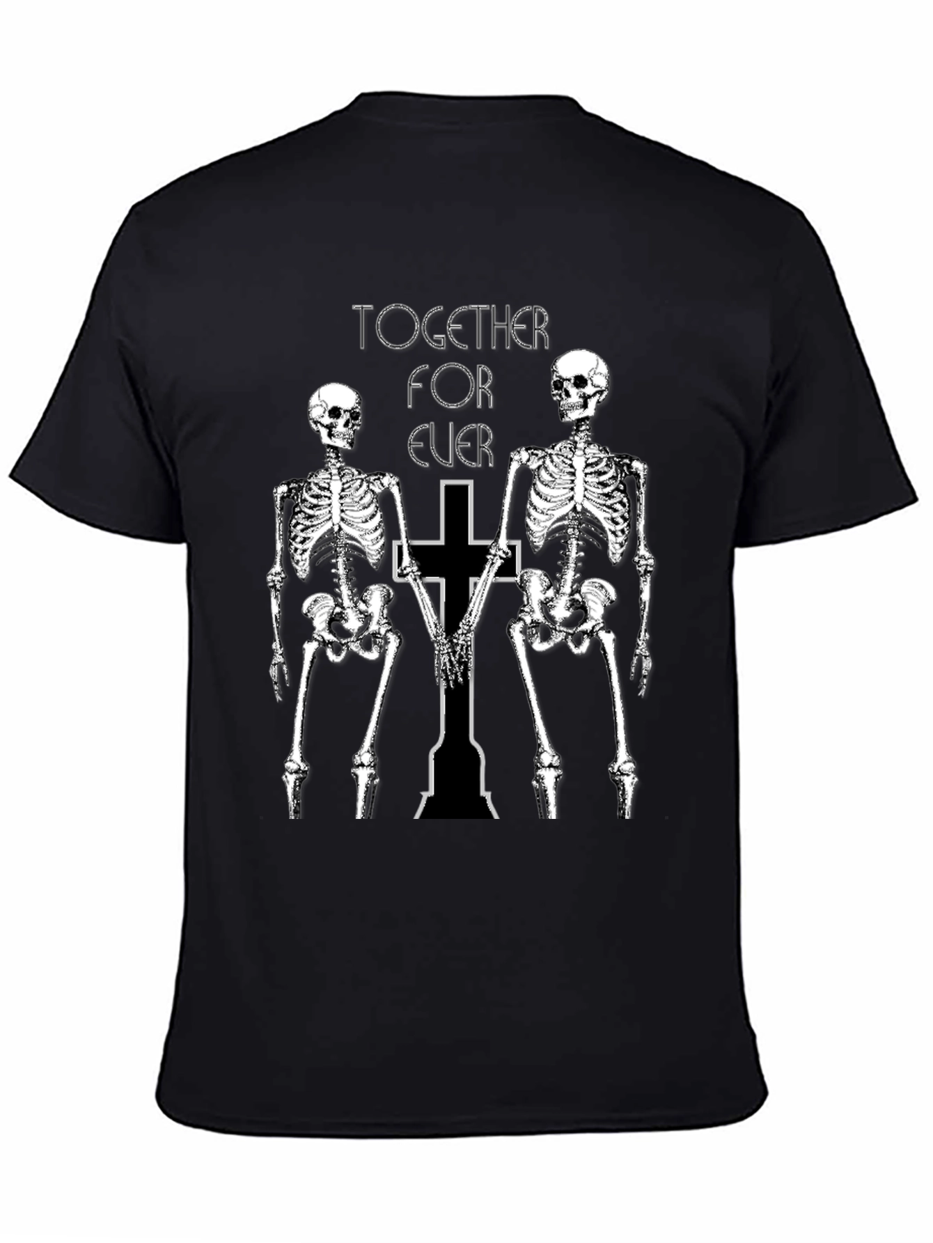 Skeleton Couple Black T-Shirt