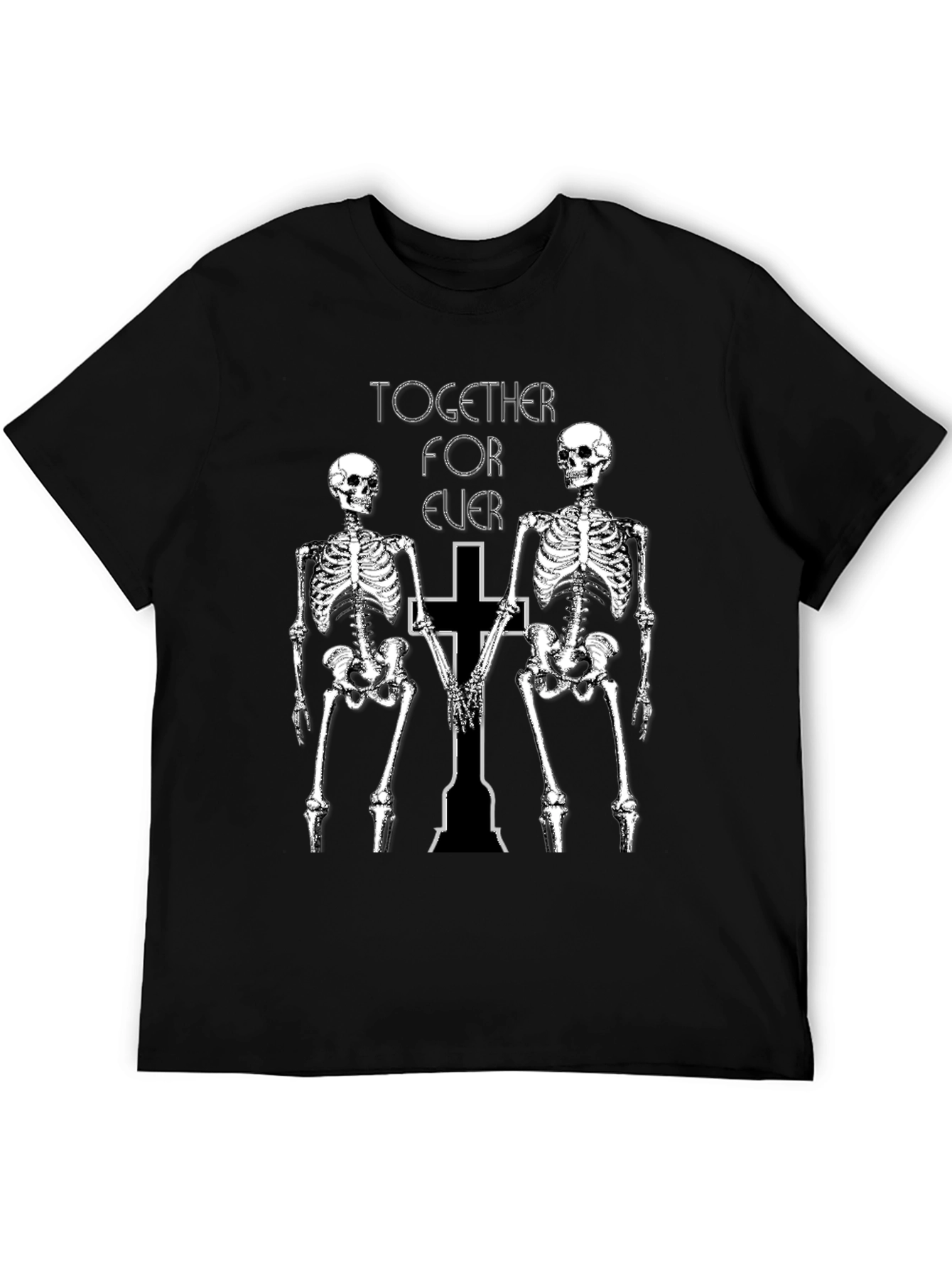 Skeleton Couple Black T-Shirt