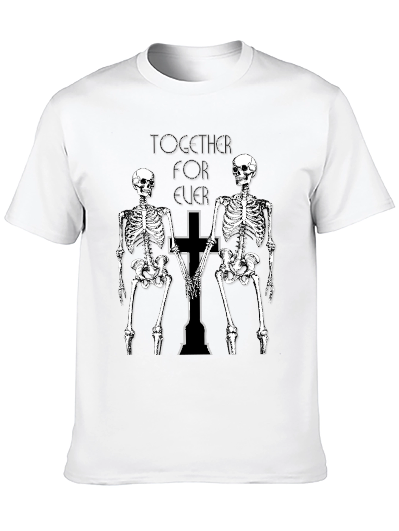 Skeleton Couple Black T-Shirt