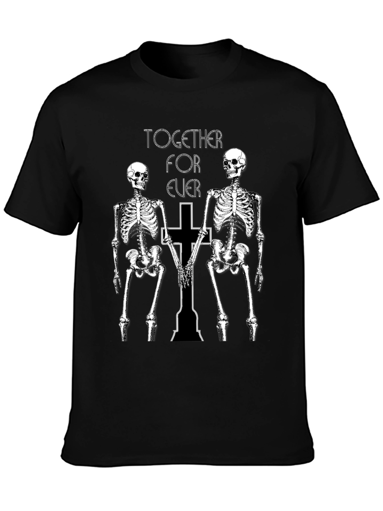 Skeleton Couple Black T-Shirt