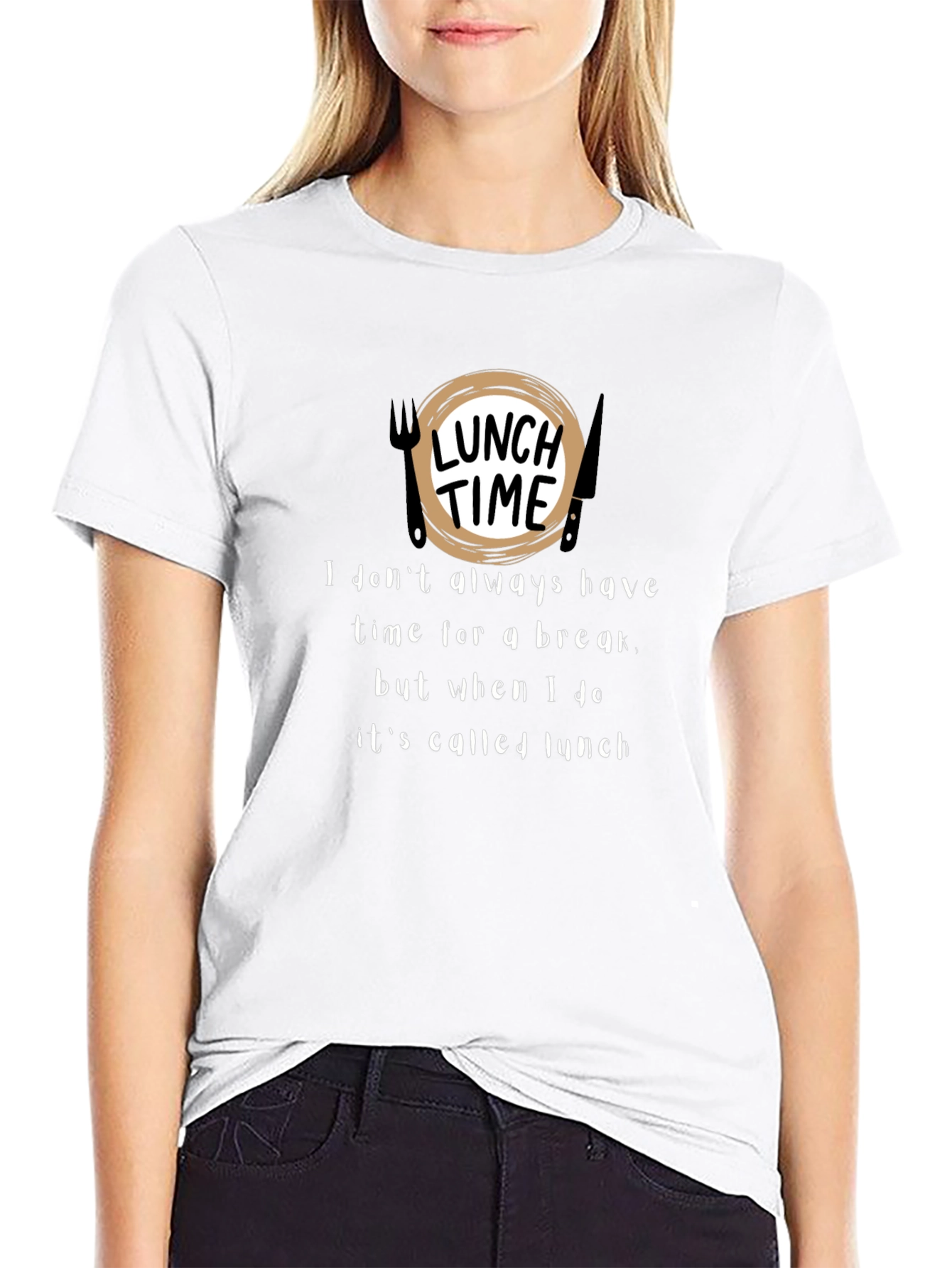 Lunch Time Graphic Tee - Funny Foodie Shirt
