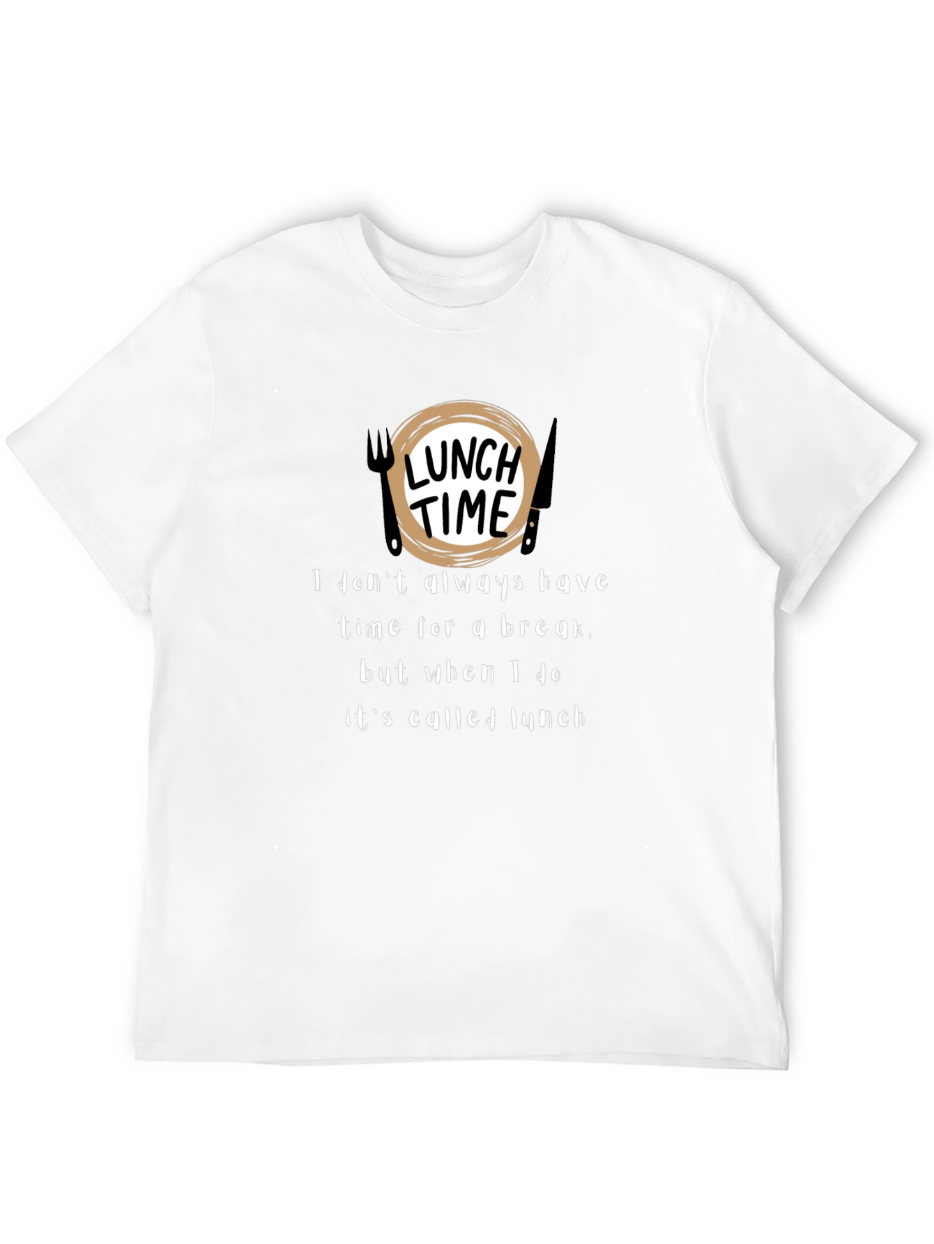 Lunch Time Graphic Tee - Funny Foodie Shirt