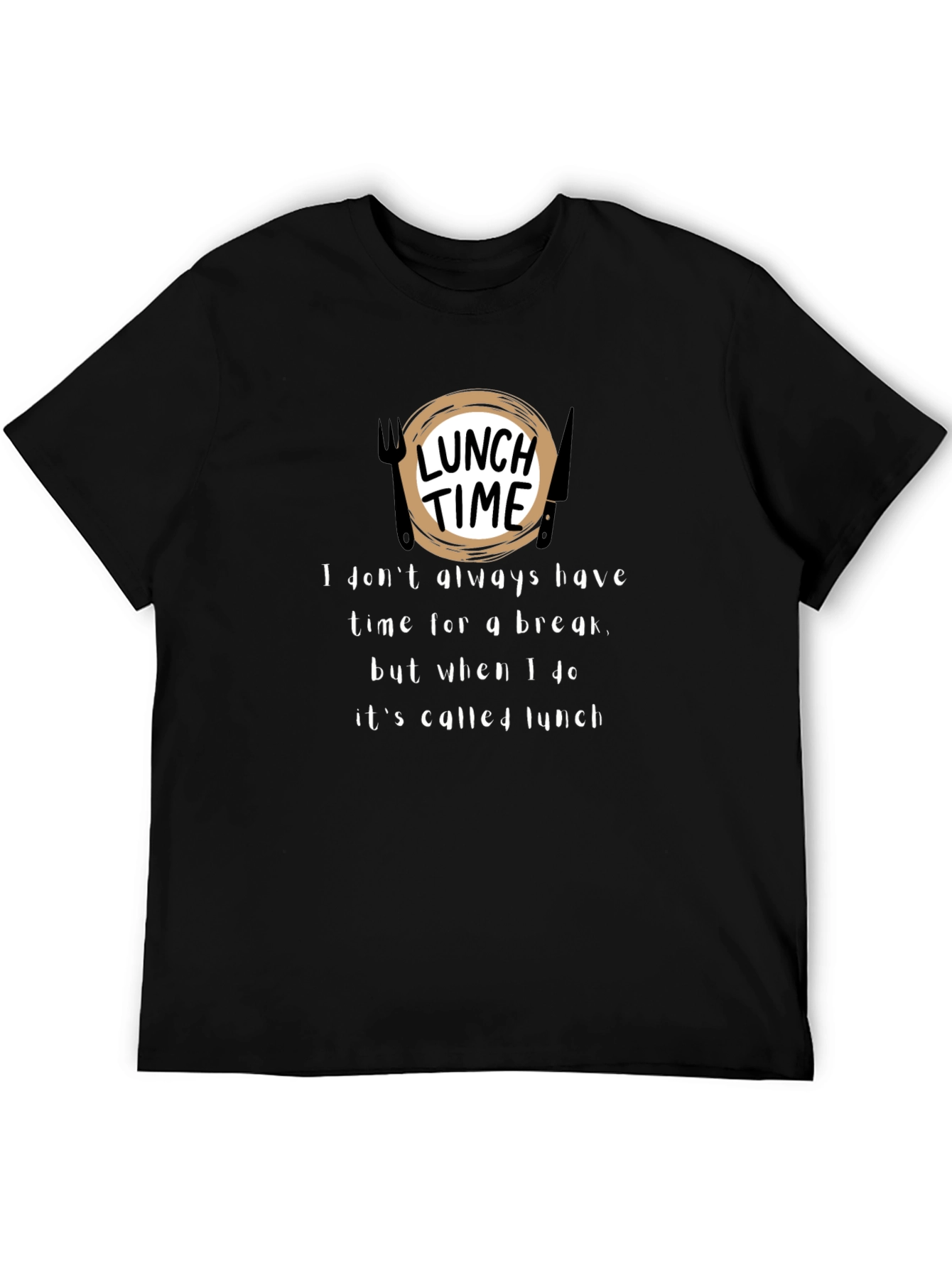 Lunch Time Graphic Tee - Funny Foodie Shirt