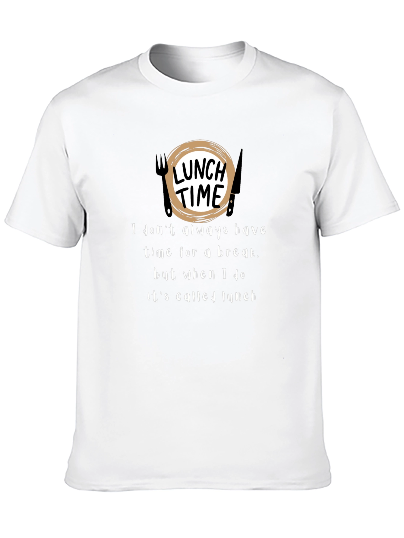 Lunch Time Graphic Tee - Funny Foodie Shirt